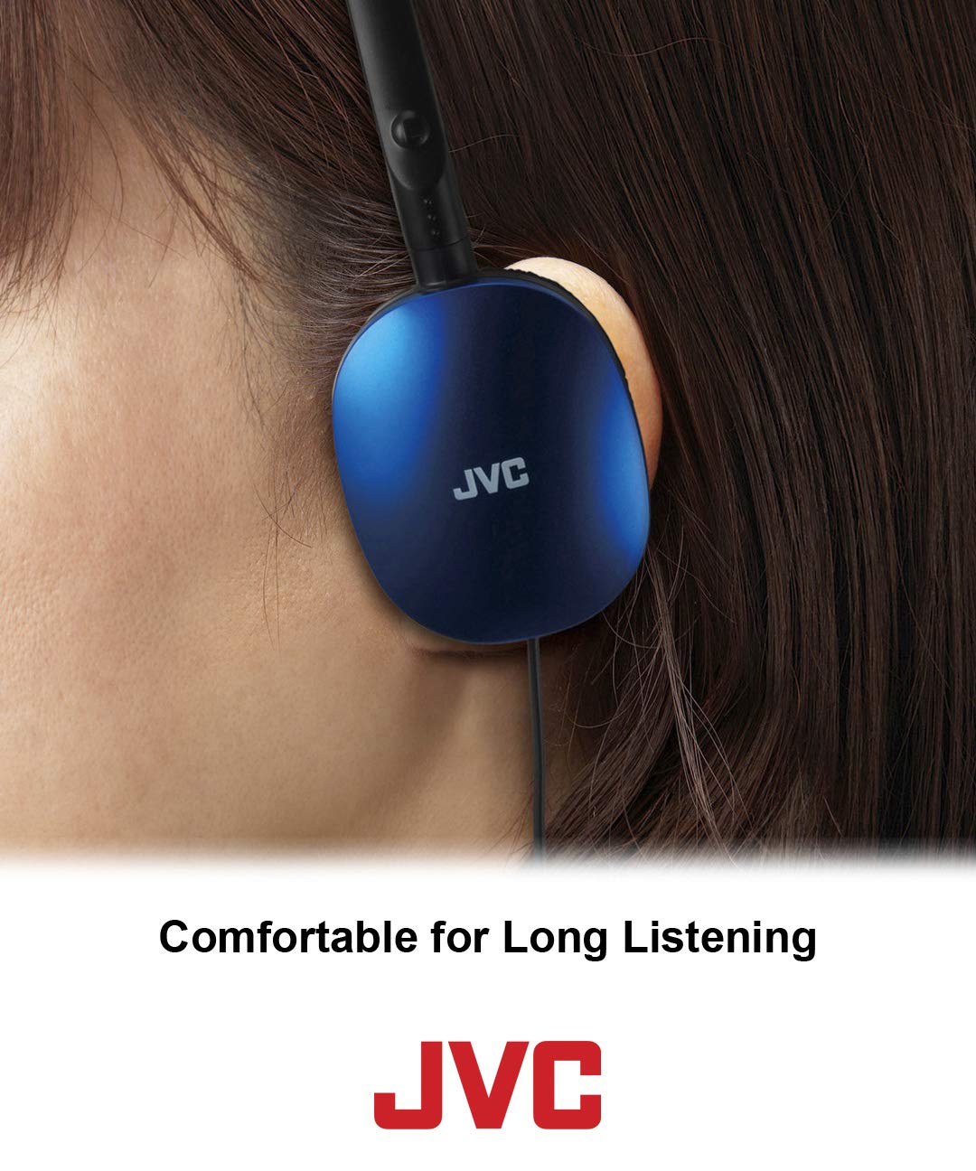 Jvc Violet Flat And Foldable Colorful Flats On Ear Headphone With 3.94 Foot Gold Plated Phone Slim Plug Has160V