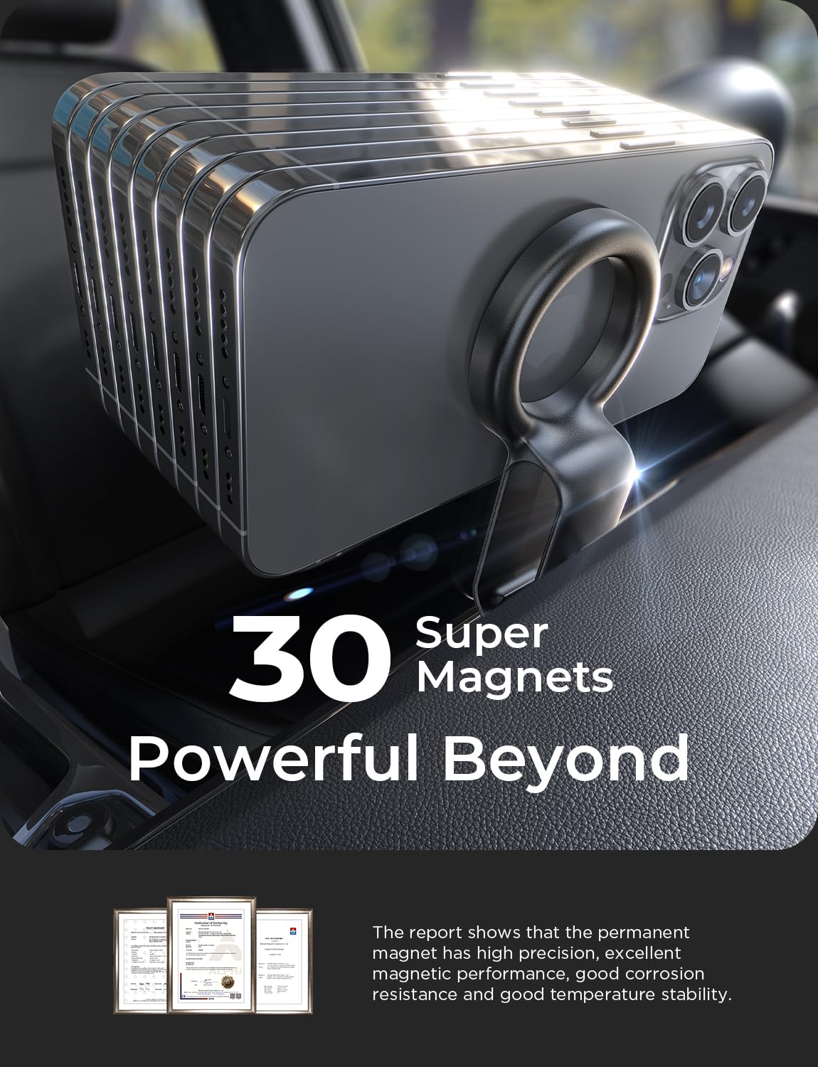 Lisen Fits Magsafe Car Mount - Magnetic Phone Holder For Car,Car Accessories For Men Women For Iphone 16 15 14 13 12 Pro Max Plu