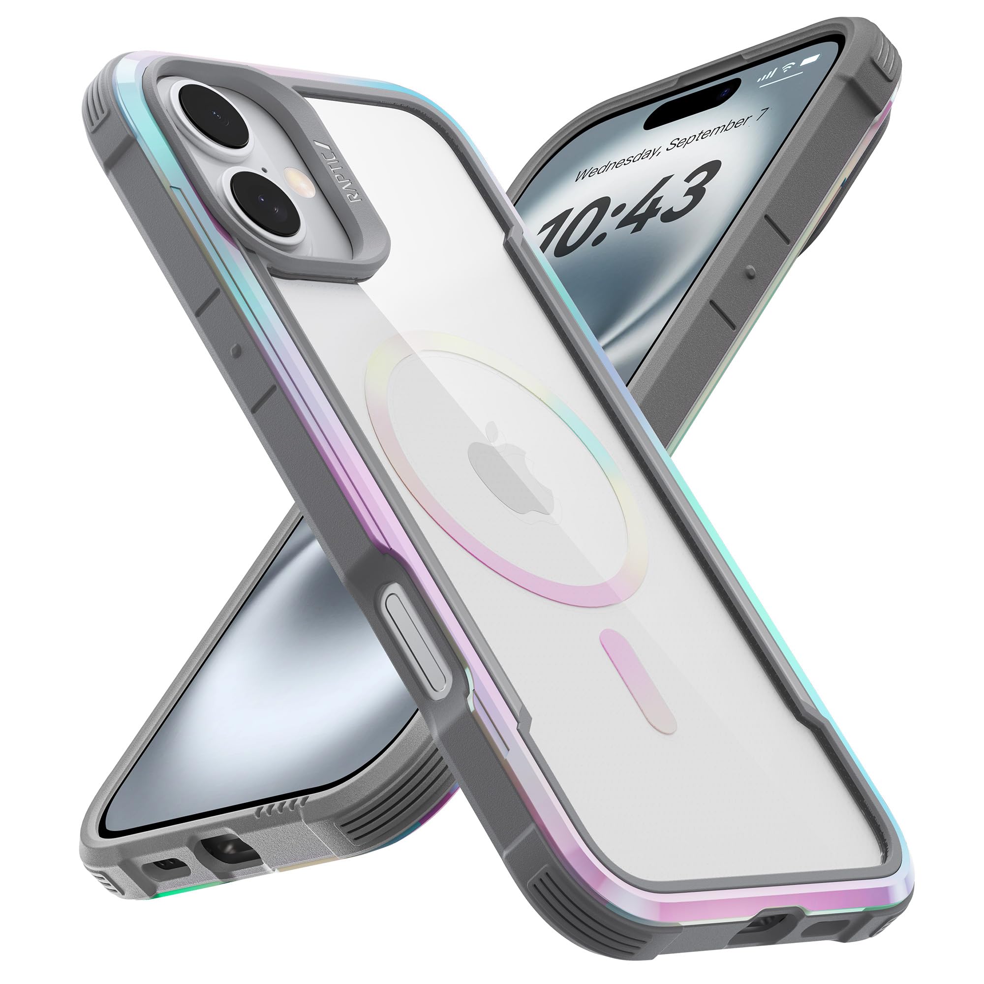 Raptic Shield 2.0 For Iphone 16 Case, [For 2024 Capture Button Shockproof Protective Clear Case], Military Grade 13Ft Drop Teste