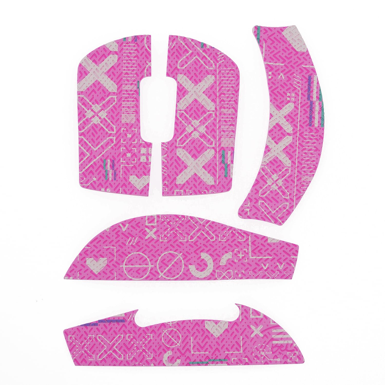 Hokeyio Mouse Grip Tape For Logitech G Pro X Superlight 2 Non Slip Suck Sweat White Full 0.3Mm