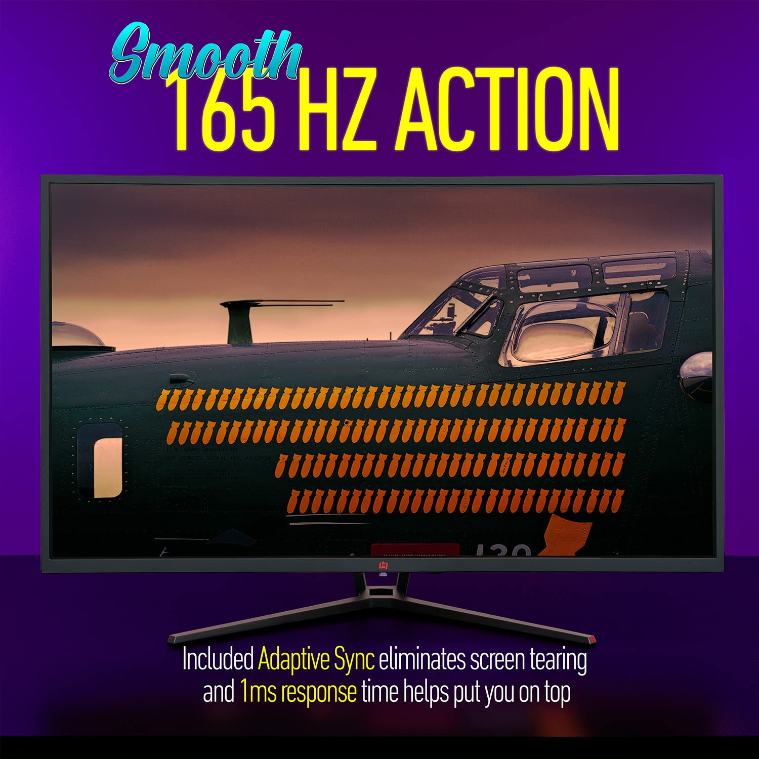 Deco Gear 39'' Curved Widescreen Gaming Monitor, 2560X1440, 1Ms Mprt, 165 Hz, 16:9, Hdr400, 4000:1