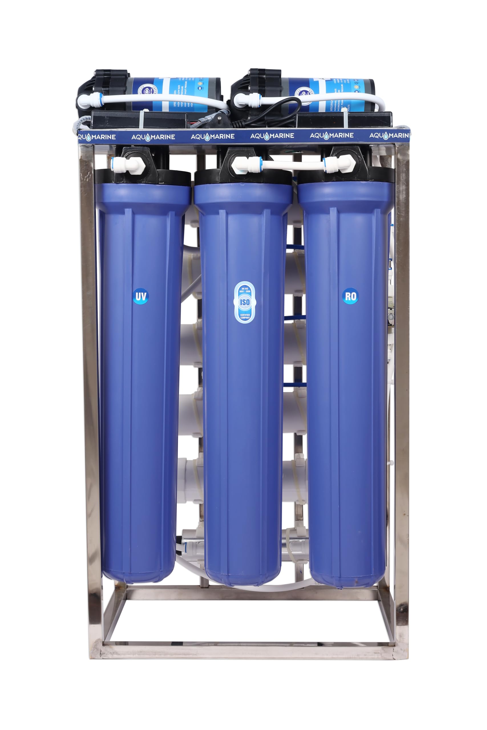 Aqua Marine 50 Lph Commercial Ro Water Purifier Plant/Filter Double Purification 50 Litre Per Hour With Uv, Tds Adjuster, Auto S