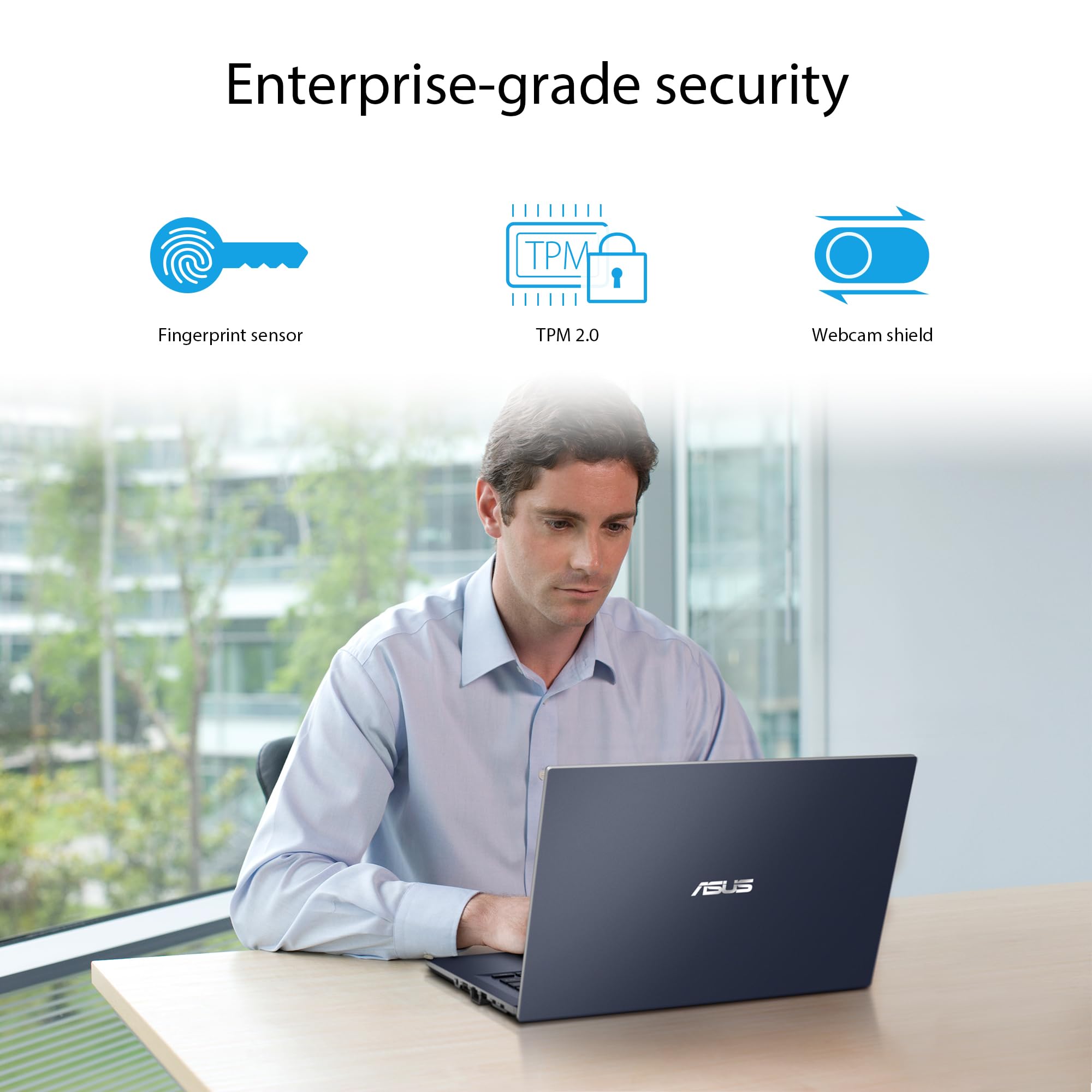 Asus Expertbook B1 15.6    Business Laptop, Intel Core I5-1235U Processor, 16Gb Ram, 256Gb Ssd, Wifi 6, Windows 11 Pro, B1502Cba