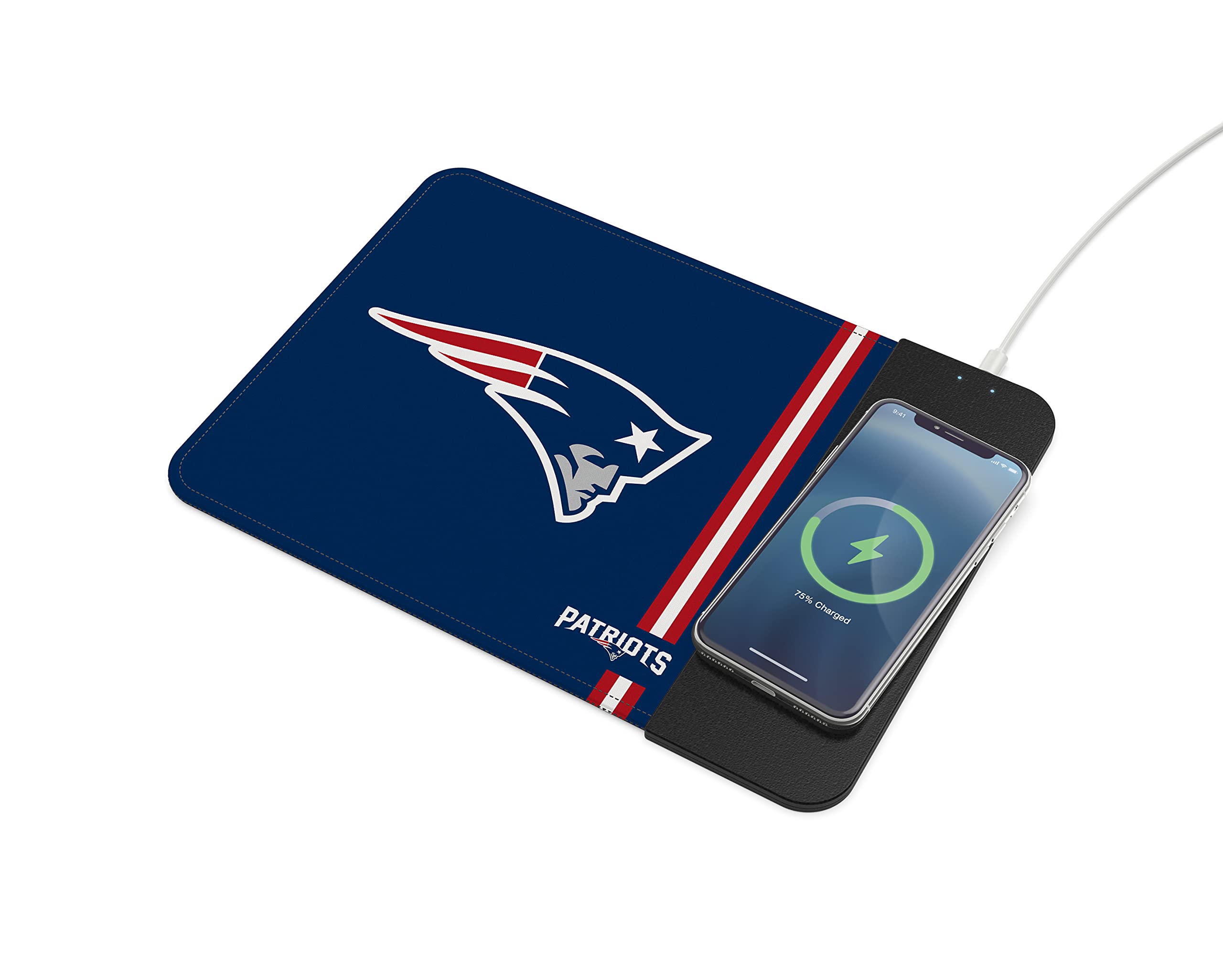 Soar Nfl Wireless Charging Mouse Pad, New England Patriots
