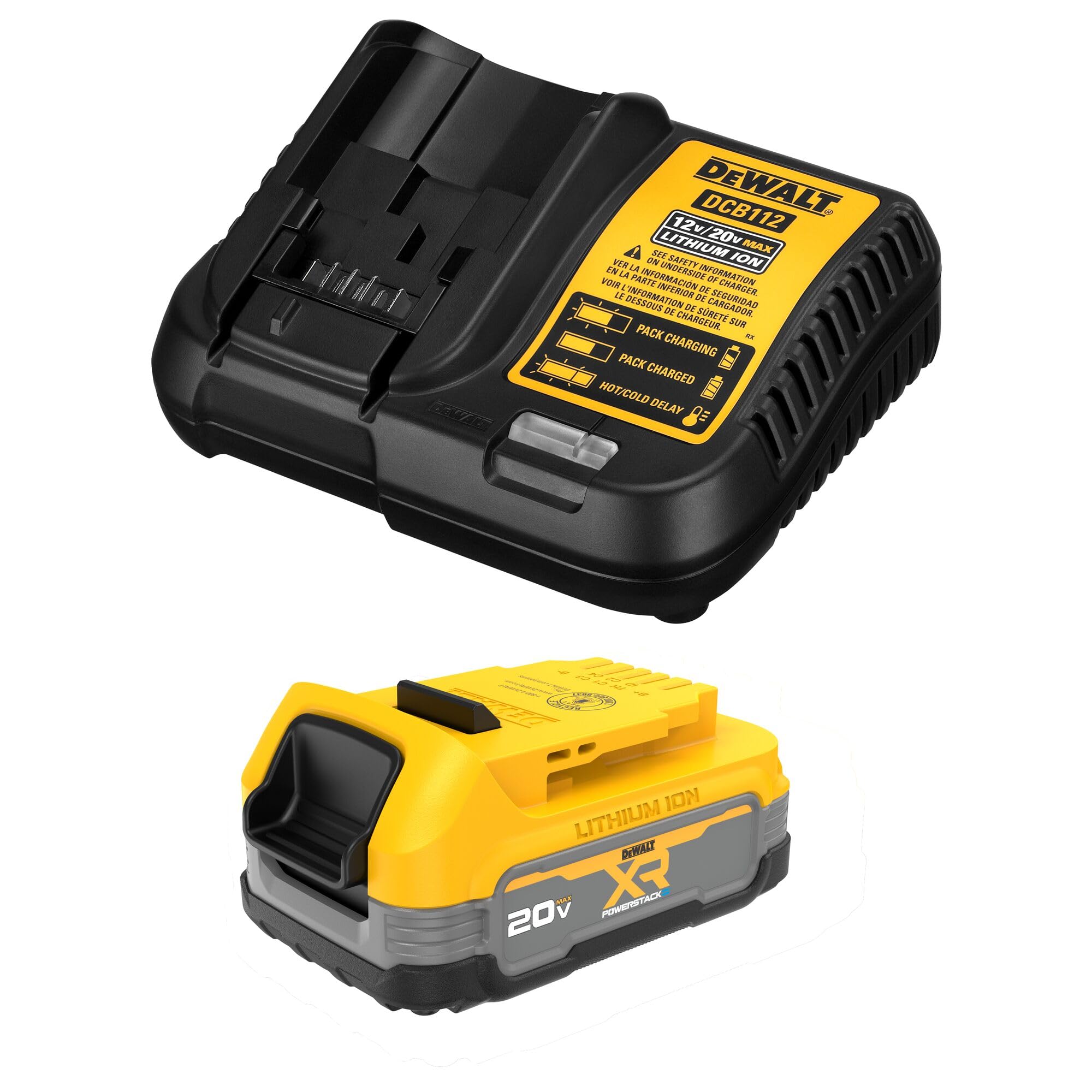 Dewalt 20V Max* Starter Kit With Powerstack Compact Battery And Charger (Dcbp034C)