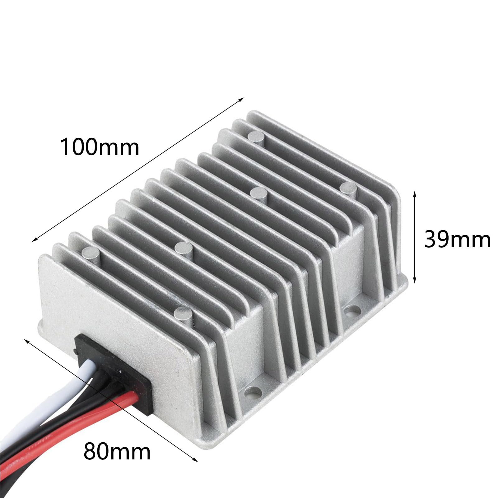 Top Vigor Voltage Converter Dc/Dc 12V To 48V 8A 384W Converter Step Up, Waterproof Ip68 Boost Converter Regulator Transformer