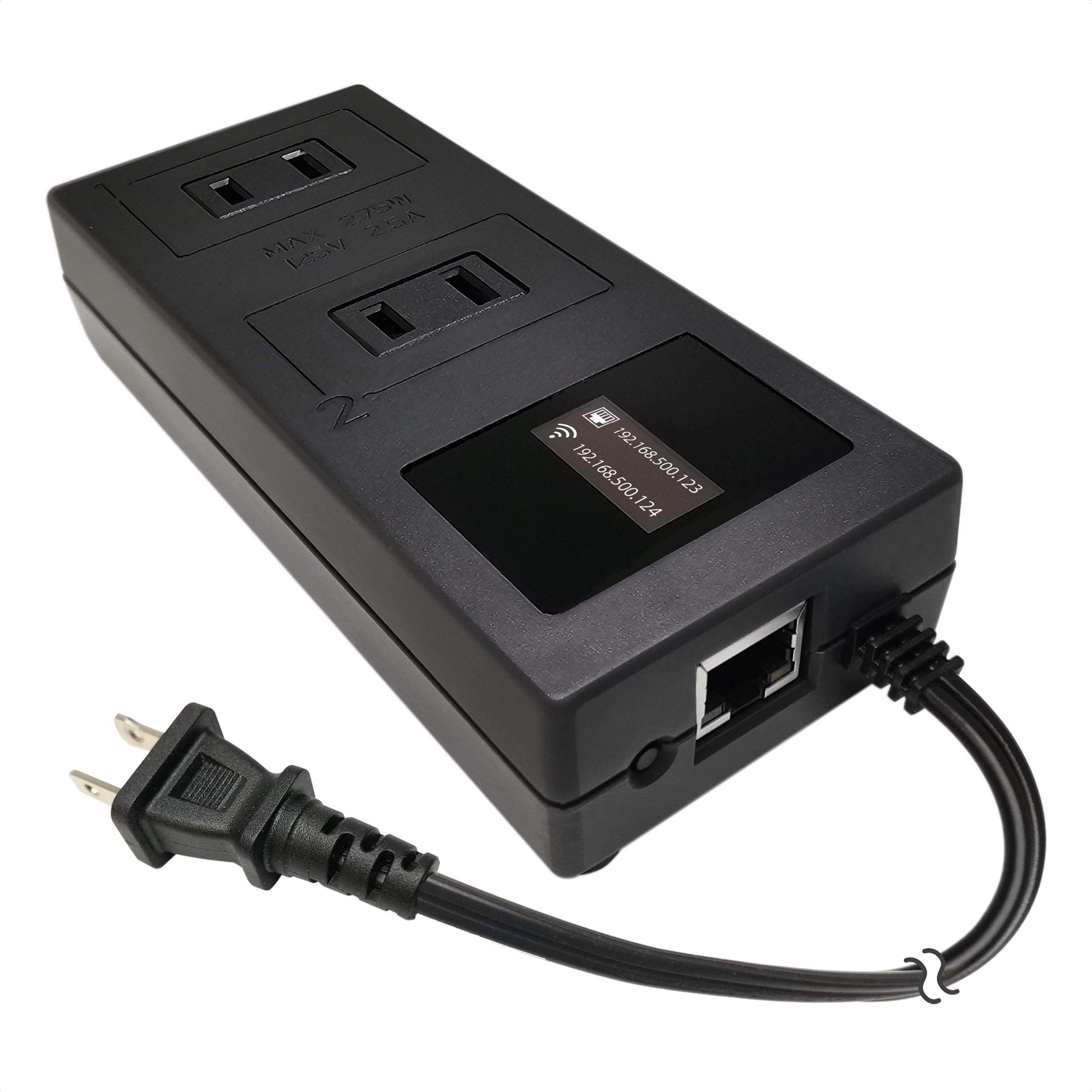 ezOutlet5-2R - Dual Outlet Internet Enabled IP & WiFi Remote Power Switch with Automatic Reboot - iOS | Android | Cloud | 2 Web 