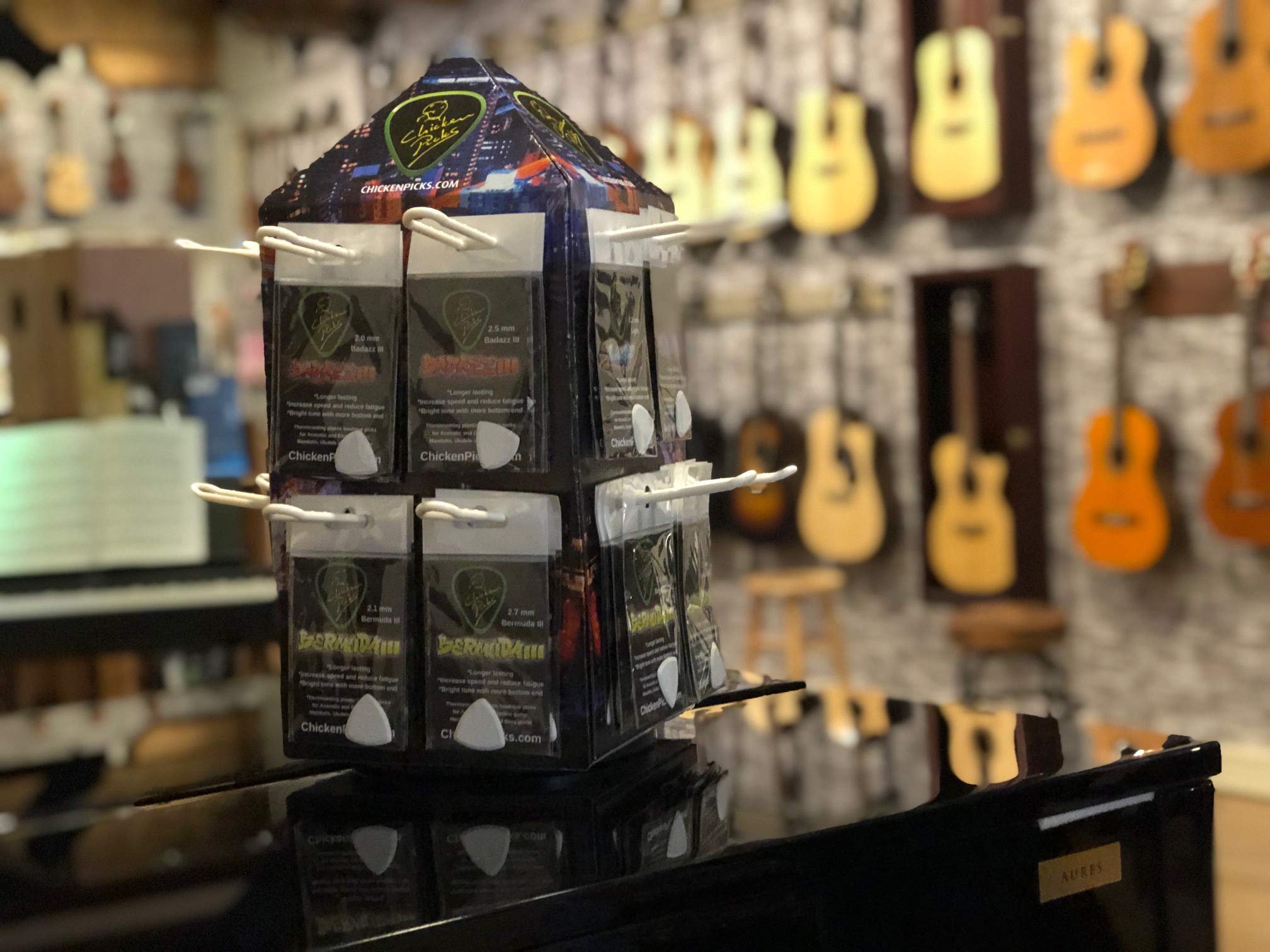 3 X Chickenpicks Bermuda Iiip 2.7 Mm Guitar Picks