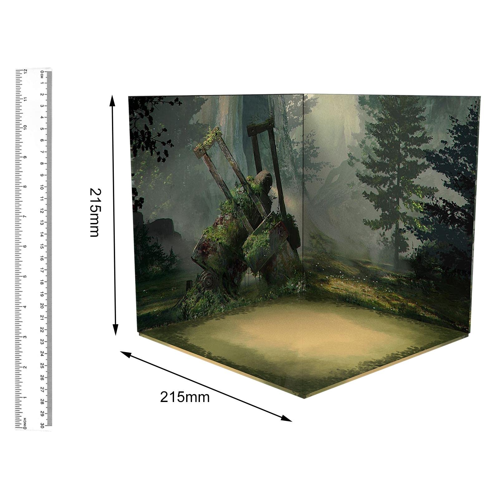 Menolana 1/12 Scale Backdrop Organizer Scene Display Vehicle Model Showcase Background For Action Figures Vehicle Scene Toy Diec