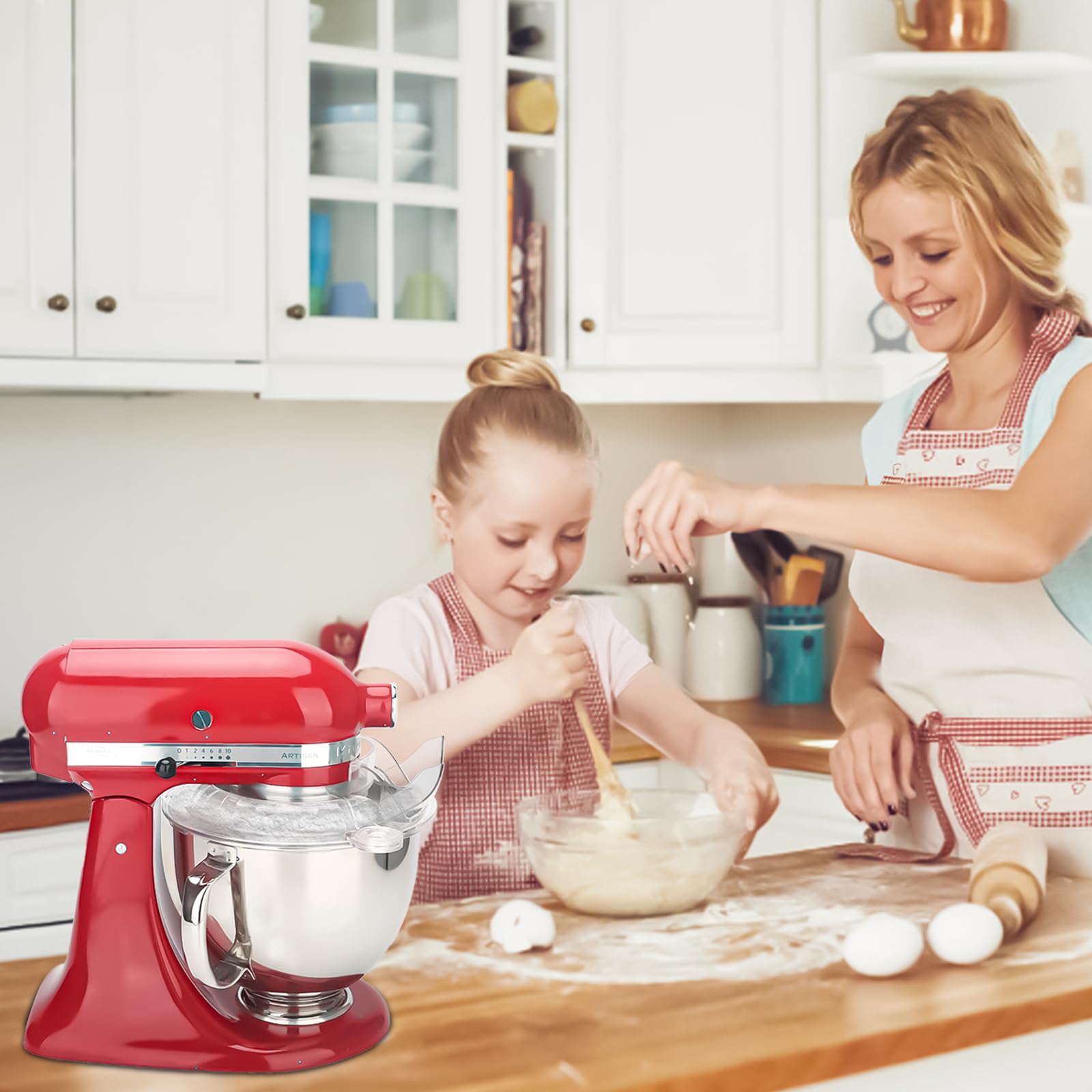 Pouring Shield For Kitchenaid Tilt Head 4.5 5 Qt (For Stainless Steel Bowls Only), For Kitchen Aid Accessories And Attachments,