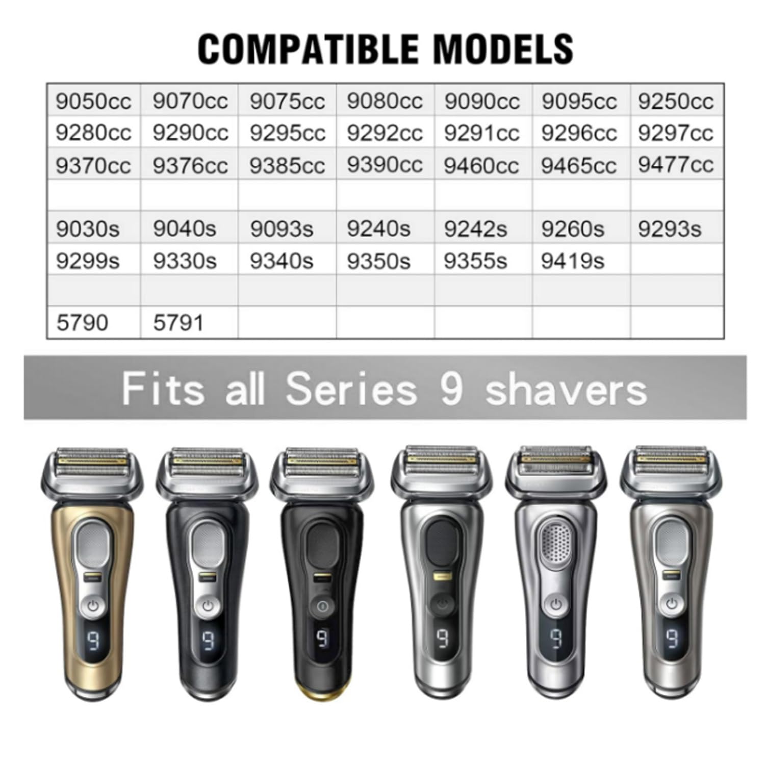 52S Series 5 Replacement Head For Braun Series 5 Foil Shaver Replacement Heads For Braun Series 5 Replacement Blades 5020S, 5030