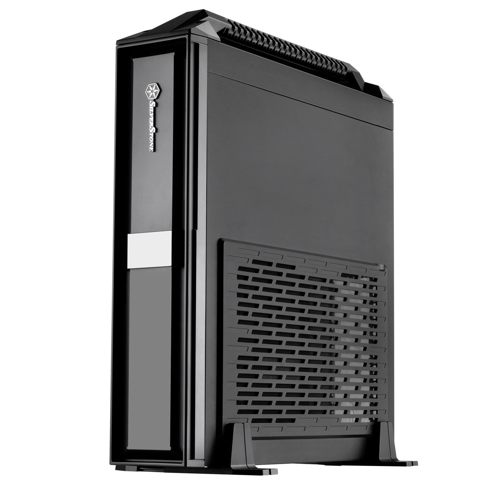 Silverstone Technology Mini Itx Slim Small Form Factor Computer Case With Handle Ml08B H