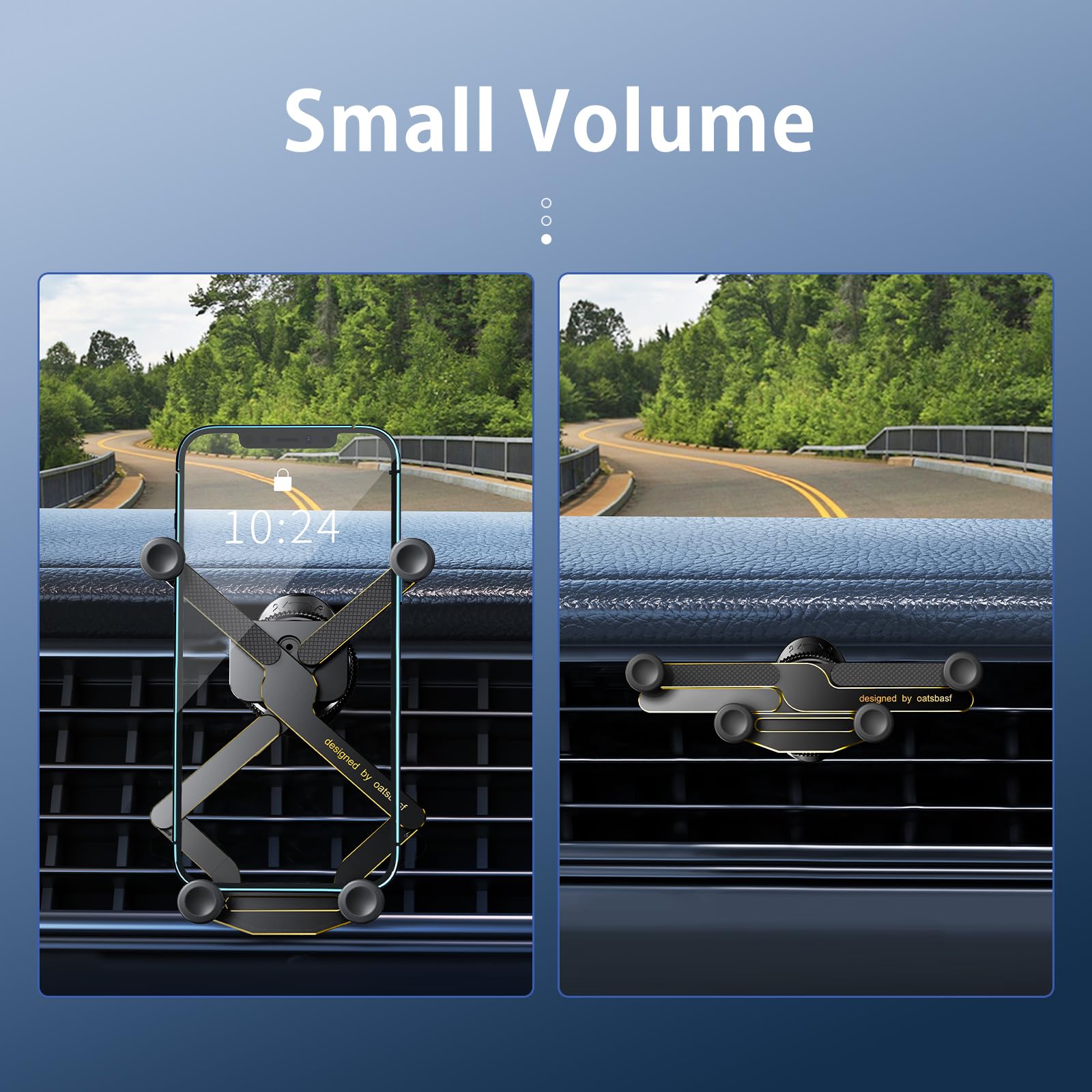 Oatsbasf Car Phone Holder Mount 2023 Upgrade Gravity Car Phone Mount, Hands Free Phone Holder, Gravity Air Vent Car Mount, Suita