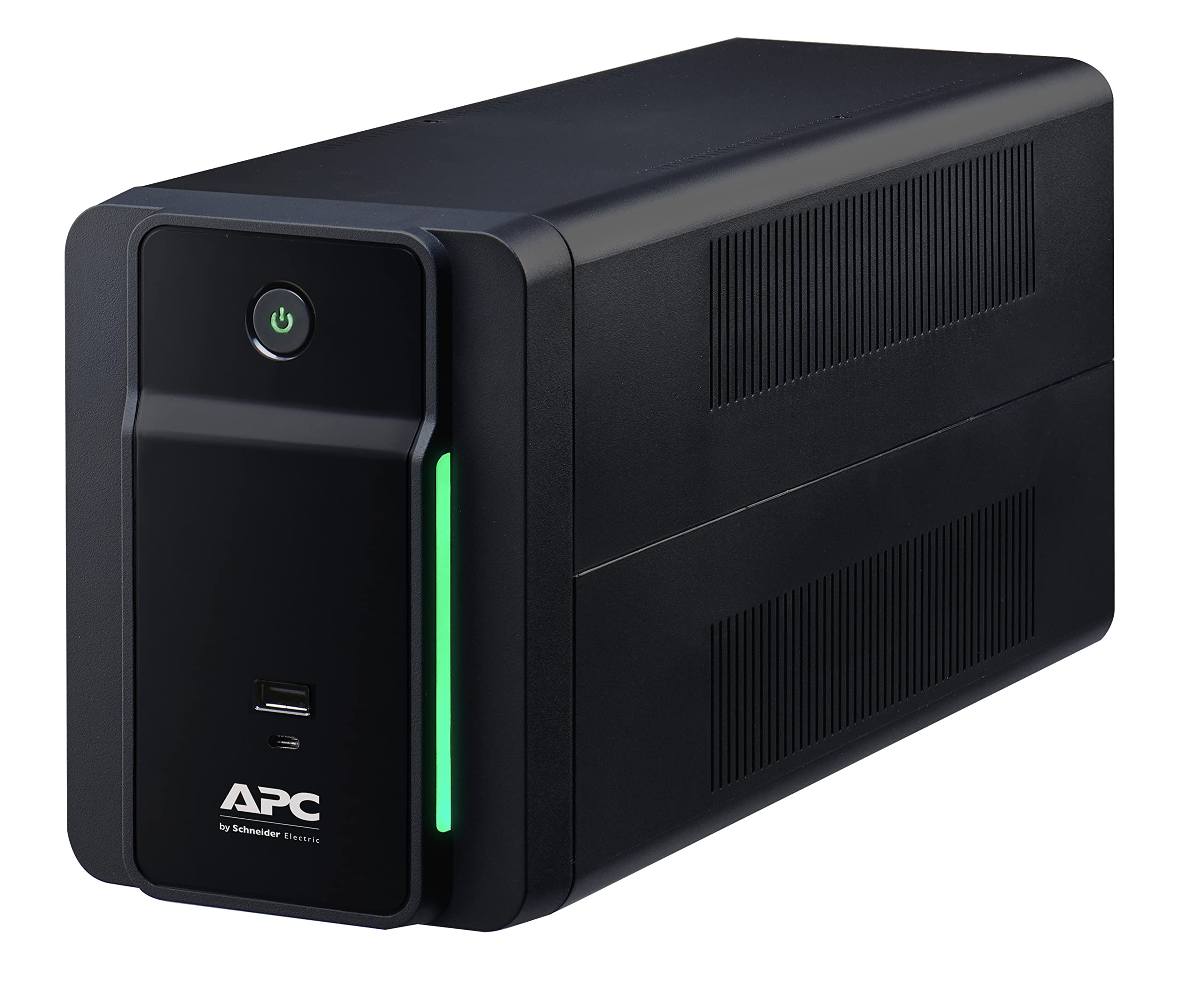 Apc Ups 950Va Line Interactive Ups Battery Backup, Bvk950M2 Backup Battery With Avr, 2 Usb Charging Ports (Type C/Type A), Back 
