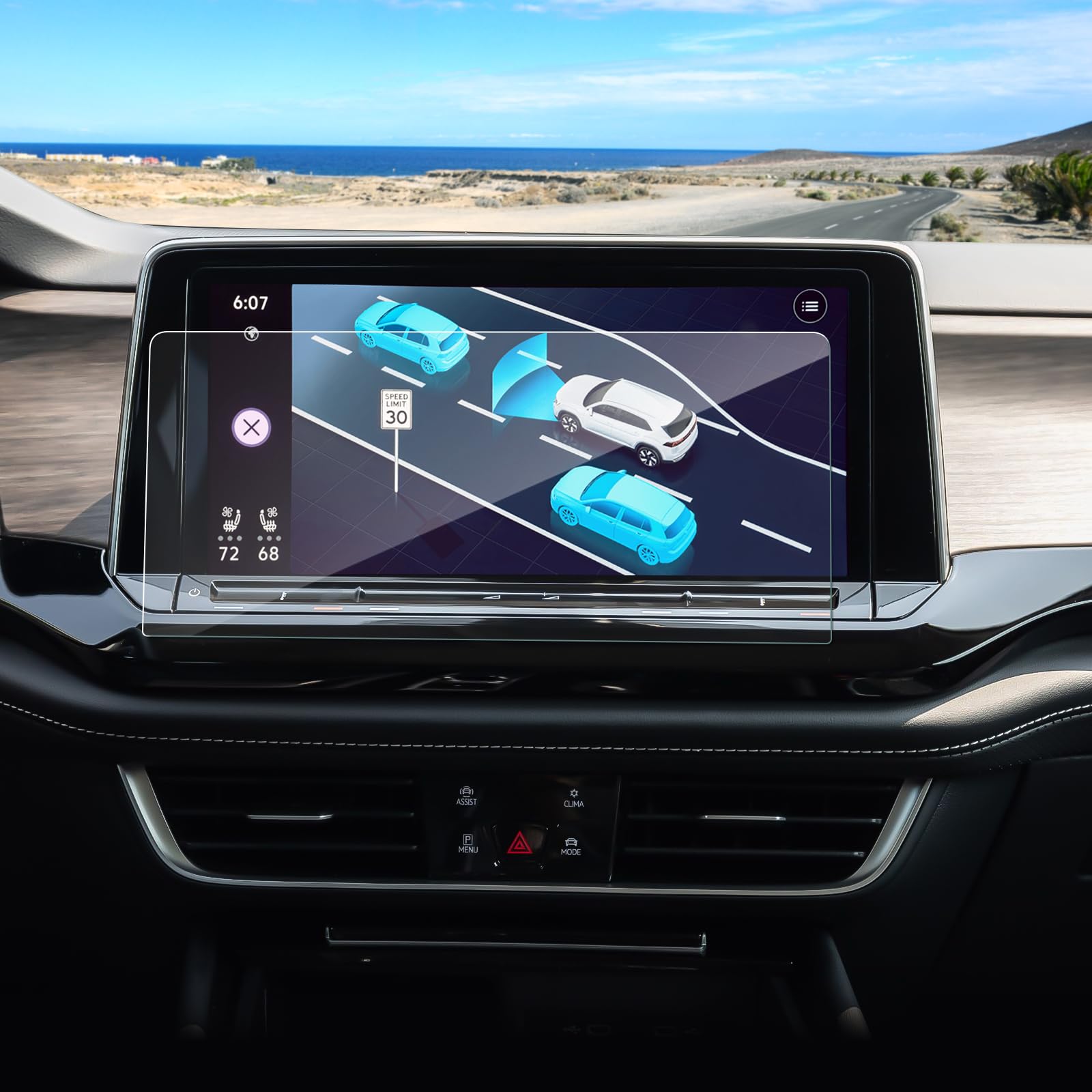 Coleya Anti Glare Matte Screen Protector For 2024 Atlas/Atlas Cross Sport (Se/Se With Technology/Sel/Sel Premium R Line) 12In Di