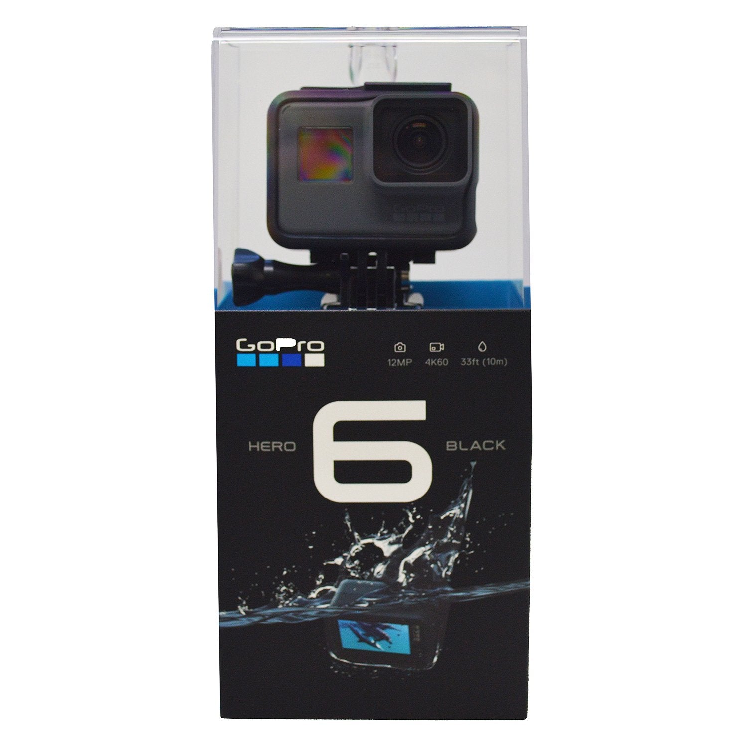 GoPro HERO6 Black - Waterproof Digital Action Camera for Travel with Touch Screen 4K HD Video 12MP Photos