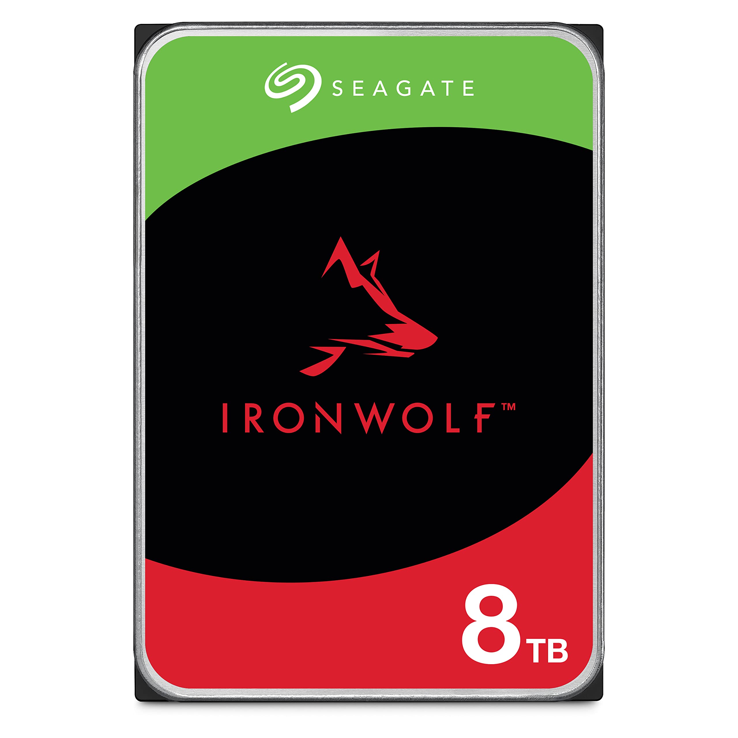 Seagate IronWolf 8TB NAS Internal Hard Drive HDD - 3.5 Inch SATA 6Gb/s 7200 RPM 256MB Cache for RAID Network Attached Storage - 