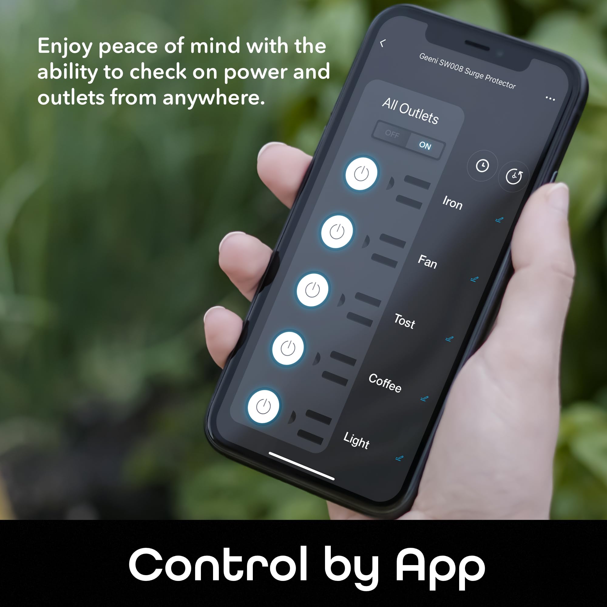 Geeni Surge Ultra Smart Surge Protector   8 Outlets, Remote Control, Surge Protection, Voice Control With Alexa & Google Assista