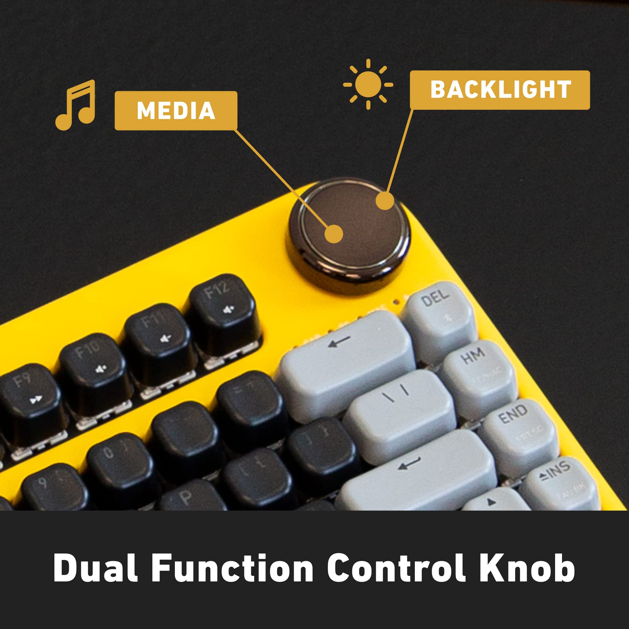 Azio Izo Wireless Bt5/Usb Pc & Mac Mechanical Keyboard, Pre Lubed Red Switches, Golden Iris (Ik412)