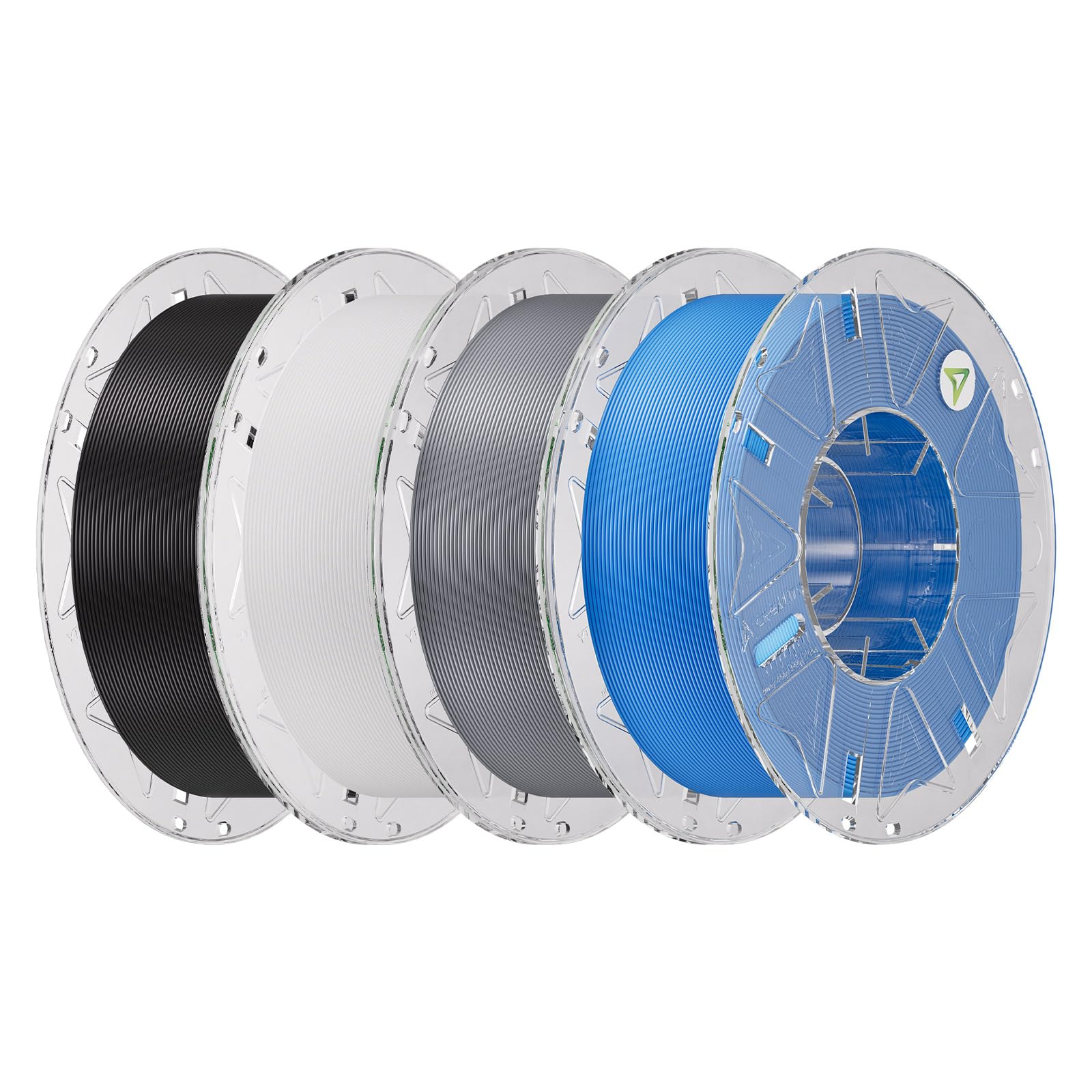Creality Hyper PLA Filament Bundle 4KG, RFID 3D Printer Filament PLA 1.75mm for High Speed 30-600mm/s, Support CFS, Fits for Mos
