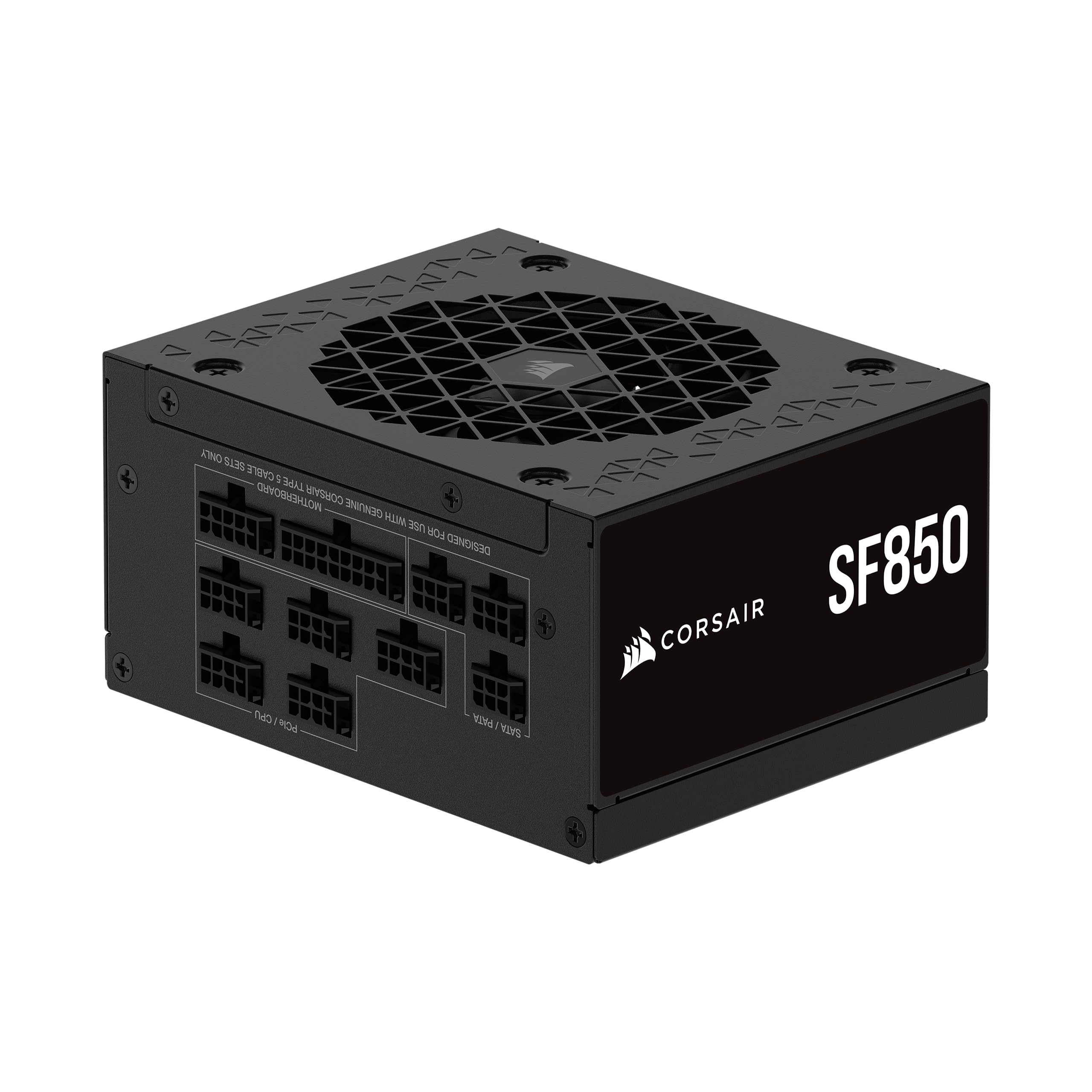 CORSAIR SF850 (2024) Fully Modular Low Noise 80 Plus Platinum ATX Power Supply - 3.0 Compliant - PCIe 5.0 Ready - SFX-to-ATX Bra