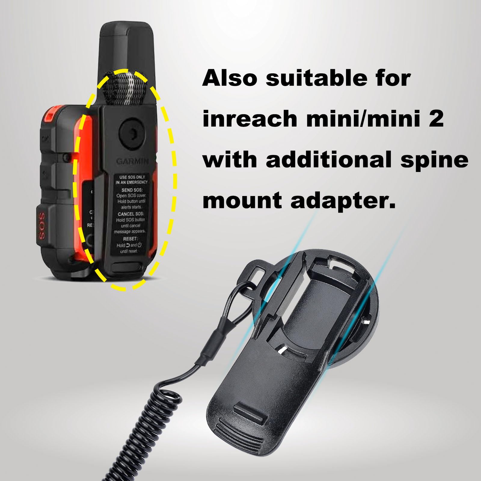 Healvaluefit Backpack Tether For Garmin Handheld Gps Devices, Hiking Backpack Mount Accessory For Garmin Inreach Etrex Gpsmap Or