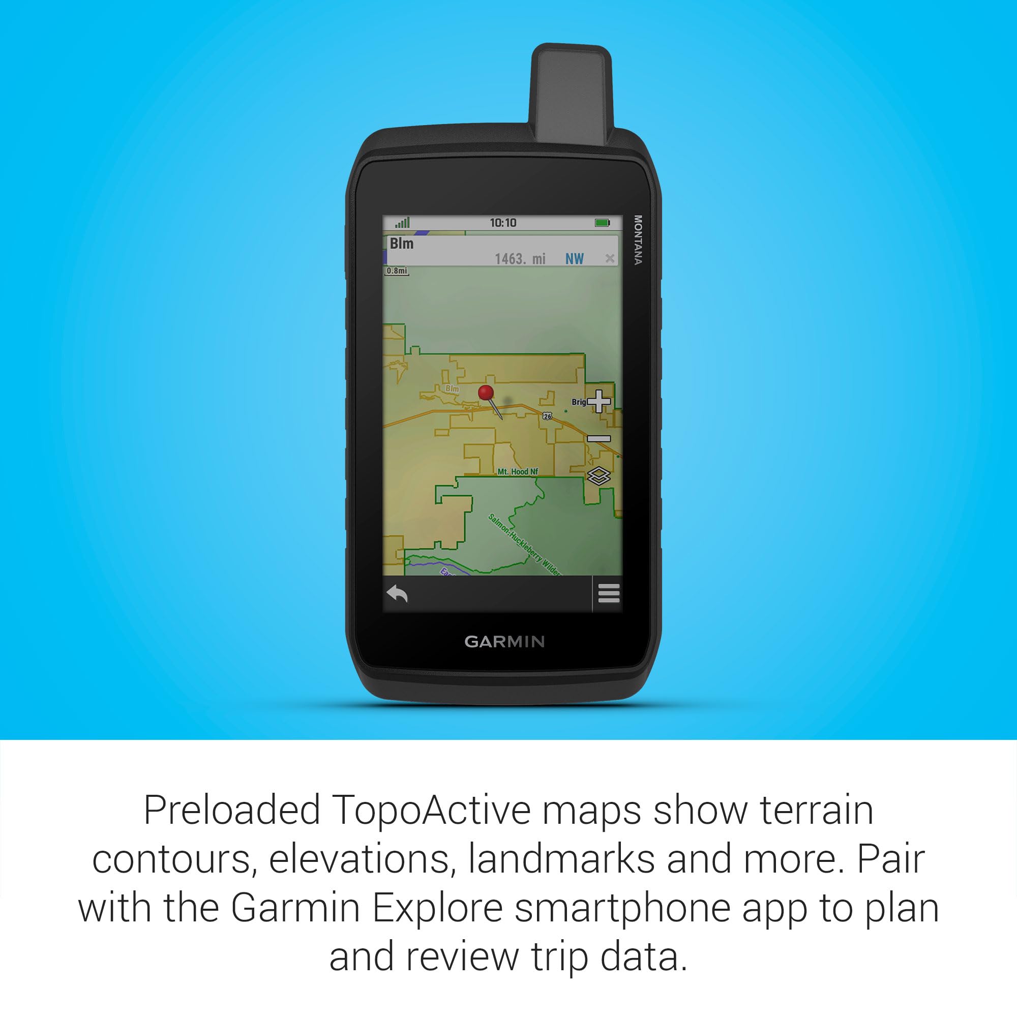 Garmin Montana 710, Rugged Gps Handheld Navigator With Large 5-Inch Glove-Friendly Touchscreen, Satellite Imagery And Maps For R