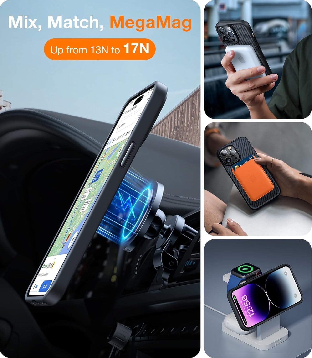 Torras 2023 Upgraded Megamag Shield Designed For Iphone 14 Pro Max Case [Military Grade Drop Tested] [Compatible With Magsafe] F