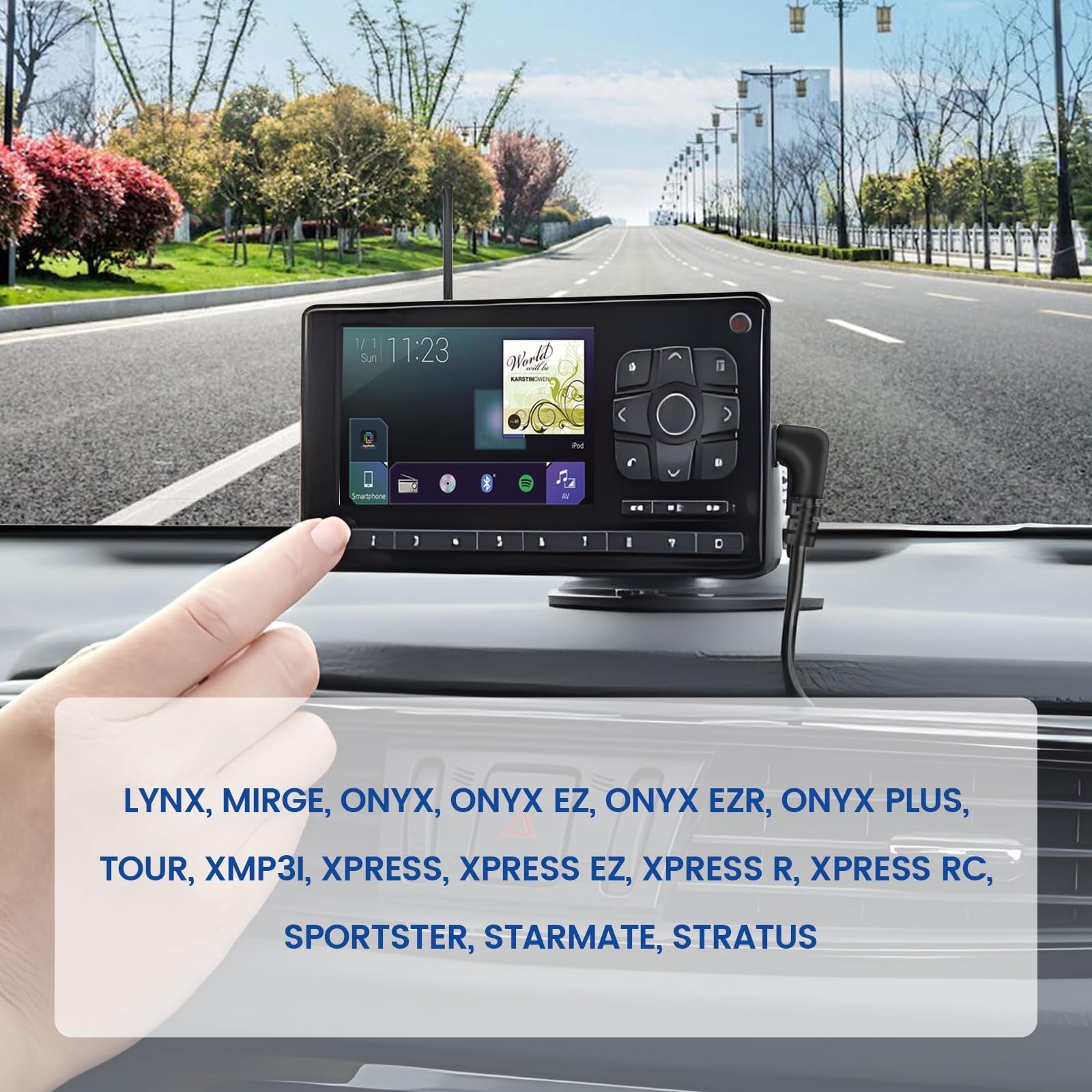 Anina 6.5Ft Usb Power Cord Cable With 4.7Mm Diameter For Onyx Stratus Sirius Xm Radio, 5V Charger Connector For Powerconnect Rec