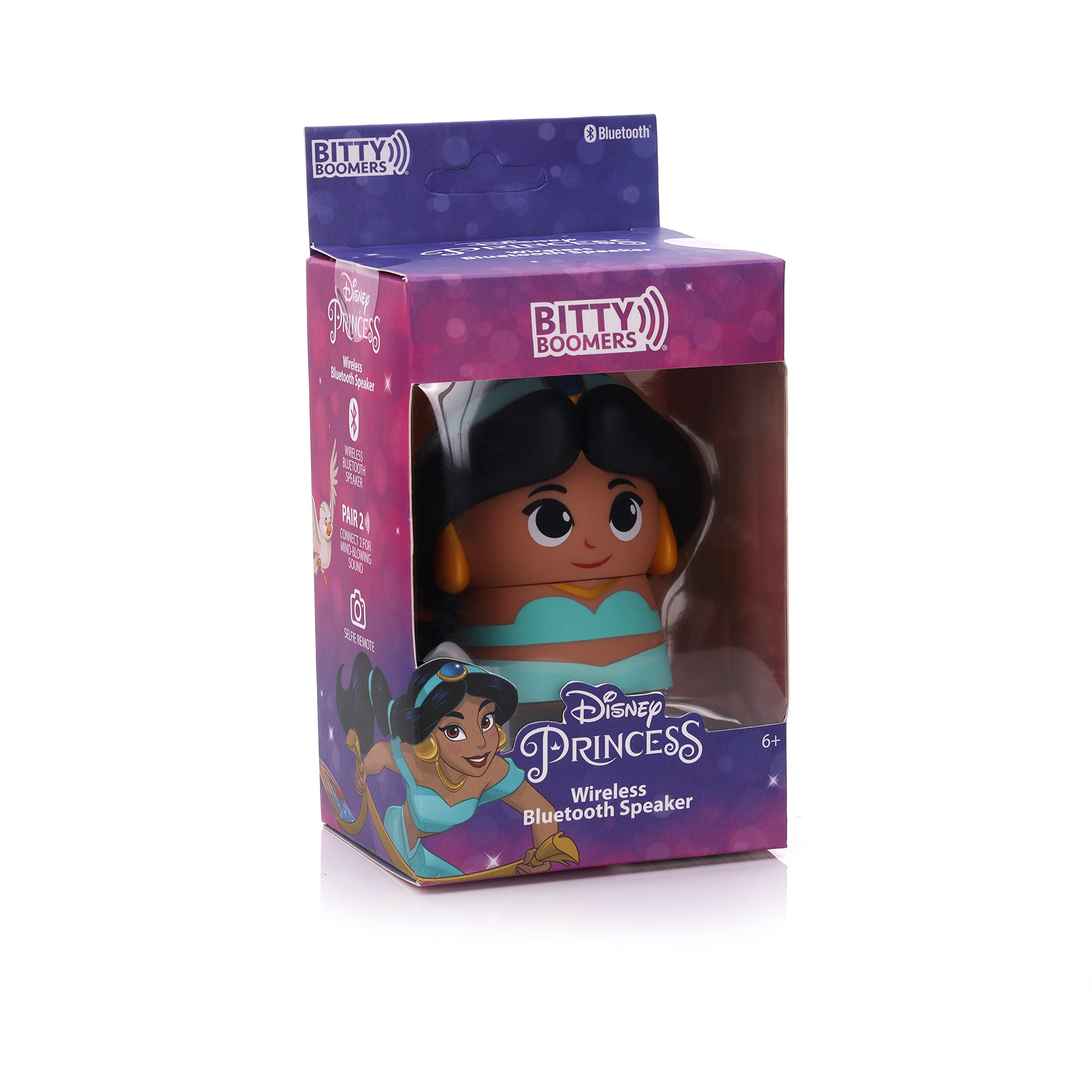 Bitty Boomers Disney: Aladdin   Jasmine   Mini Bluetooth Speaker