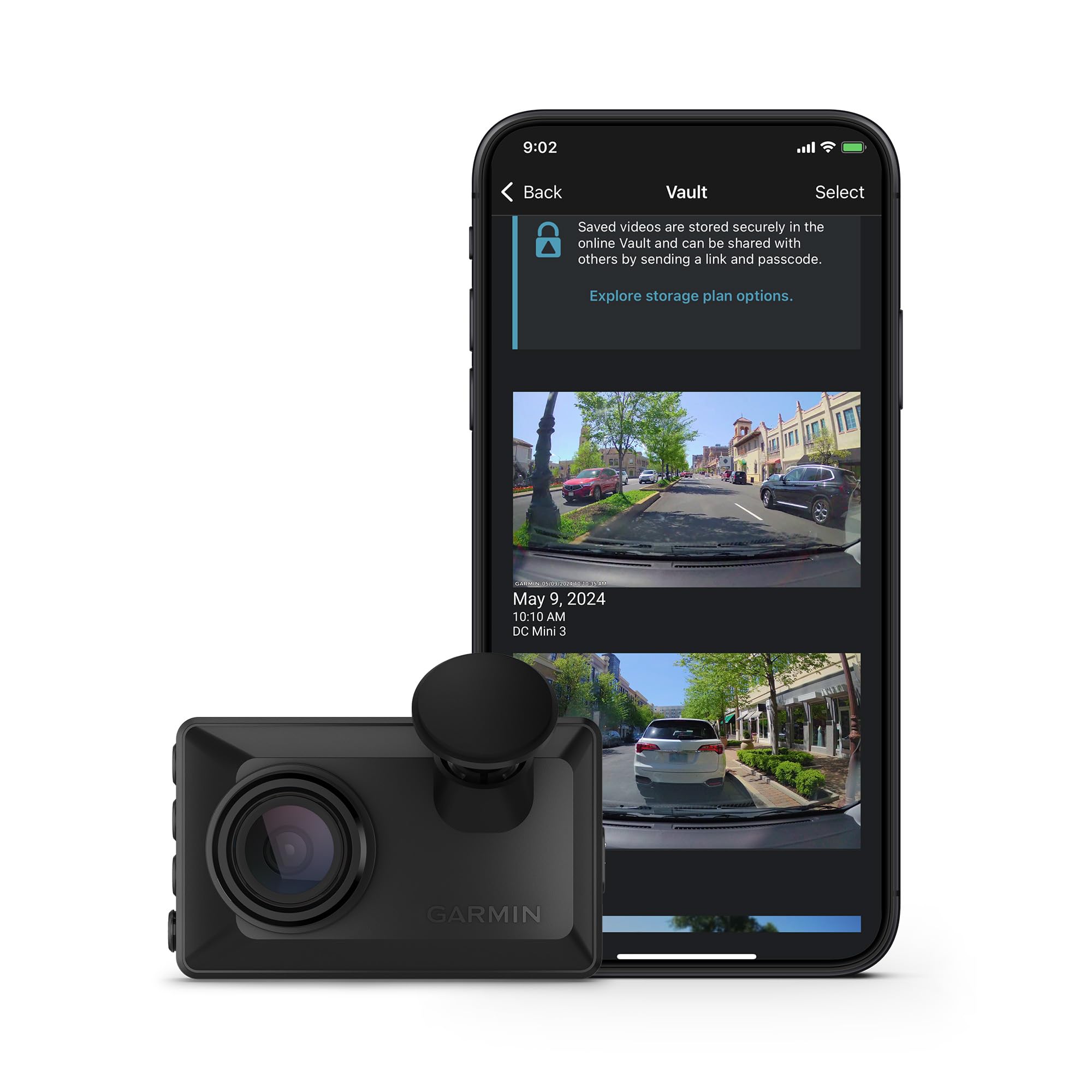Garmin Dash Cam X110, Compact 1080P Hd Dash Cam With A 140 Degree Field Of View, Built In Clarity Polarizer, Voice Controlled, G