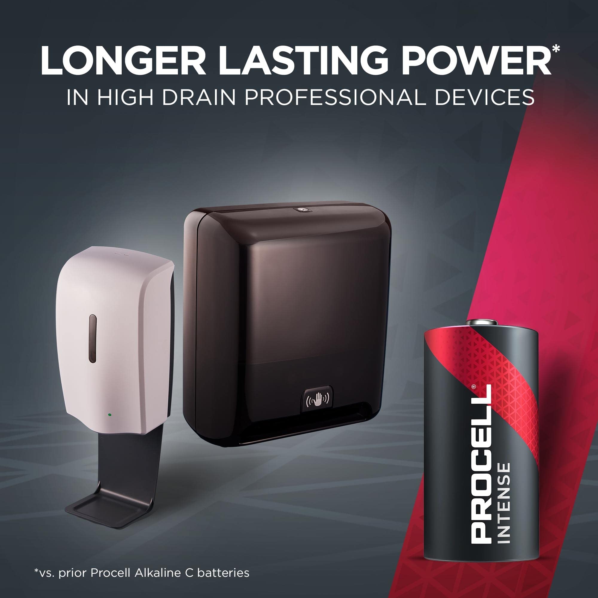 Procell Intense C Cell High-Performance Alkaline Batteries (72 Pack), 10-Year Shelf Life, Bulk Value Pack For High Power Profess