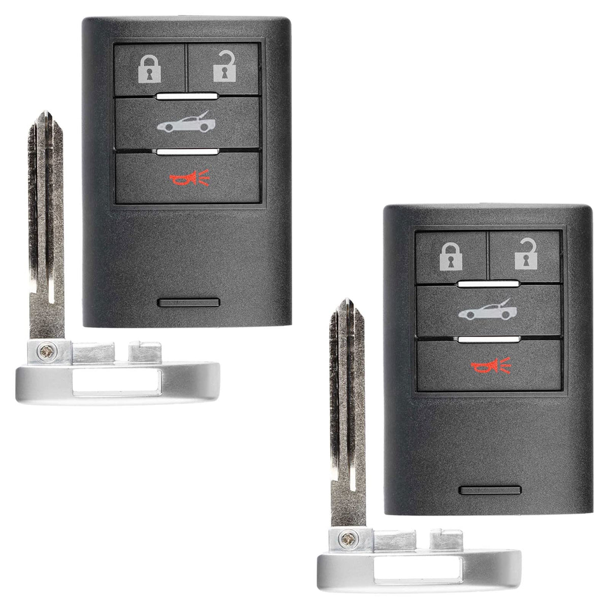 2X Remote Key Fob Control 4Btn For Chevrolet Corvette (M3N5Wy7777A)