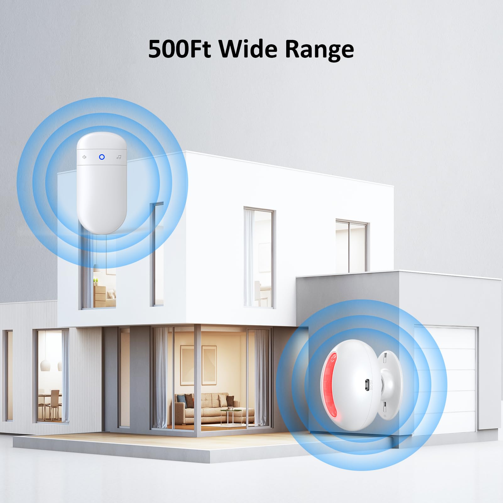 Wireless Motion Sensor Doorbell  Indoor Motion Detector Alarm, Door Chime For Business/Store/Office Entrance, Entry Alert Bell W