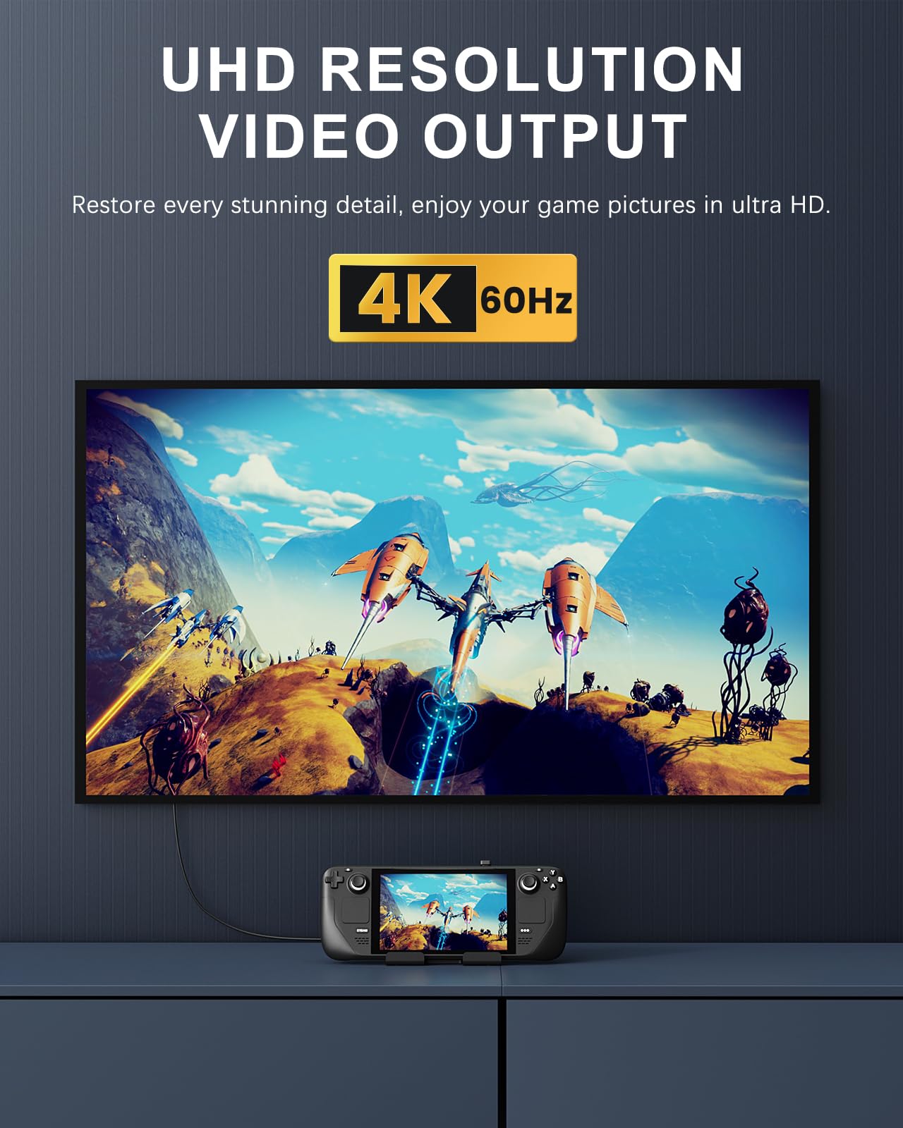 MoKo 180 Degree Angle USB C to USB Adapter 2 Pack, 180� U Shape USB C Male to USB C Female with PD 100W Fast Charging 4K Video, USB C Angled Adapter for Steam Deck, Switch, Laptop, Tablet, Phone