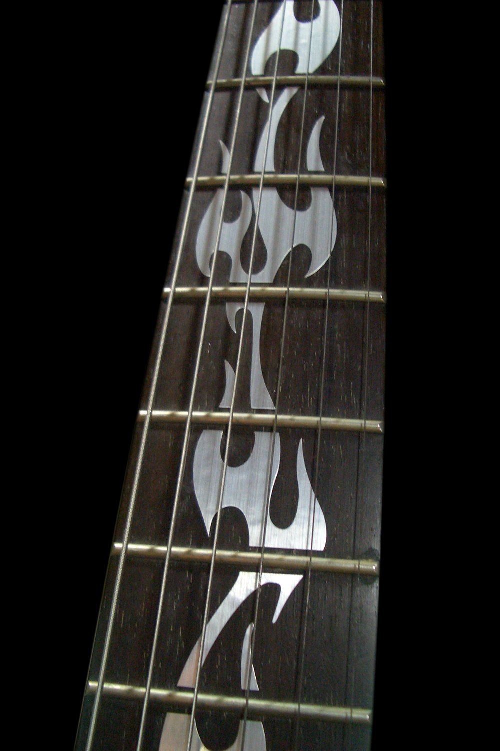 Jockomo Metallic Fireflame Guitar Inlay Sticker