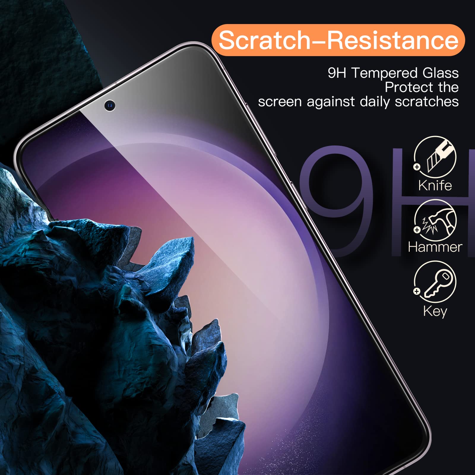 Jetech Screen Protector For Samsung Galaxy S23+ / S23 Plus 5G 6.6 Inch, Tempered Glass Film, Fingerprint Id Compatible, Hd Clear