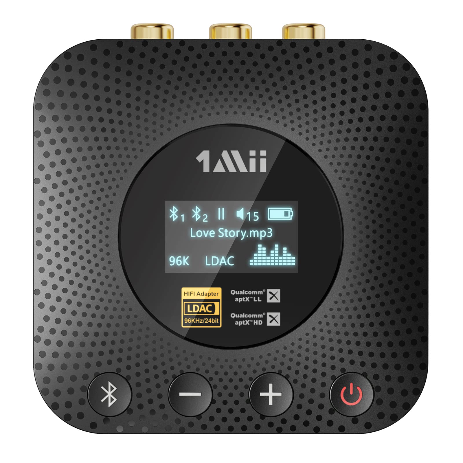 1Mii B06Hd+ Hi Res Bluetooth 5.1 Music Receiver For Home Stereo W/Ldac, Hi Fi Bluetooth Adapter W/Audiophile Dac Aptx Hd Volume
