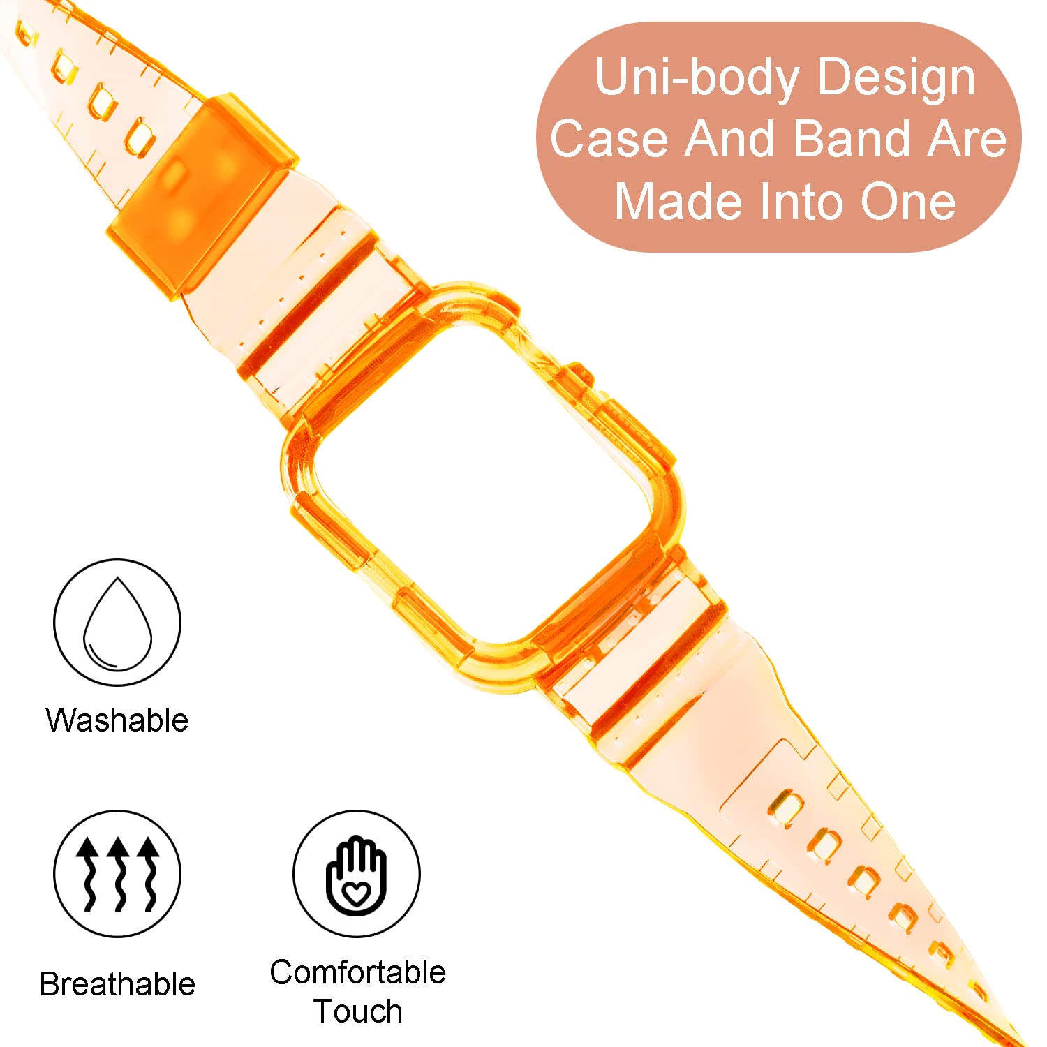 Blingbrione Case With Band Compatible For Apple Watch 38Mm 40Mm 41Mm,Shockproof Impact Resistant Protective Bumper Cover With Si