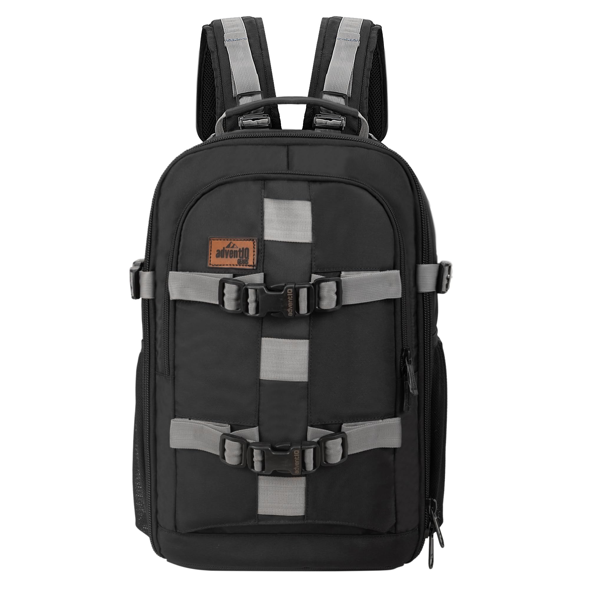 Adventiq ProRunner 414 Dslr/Slr Camera Backpack With Raincover & Antitheft Laptop Compartment Camera Bag Color Black