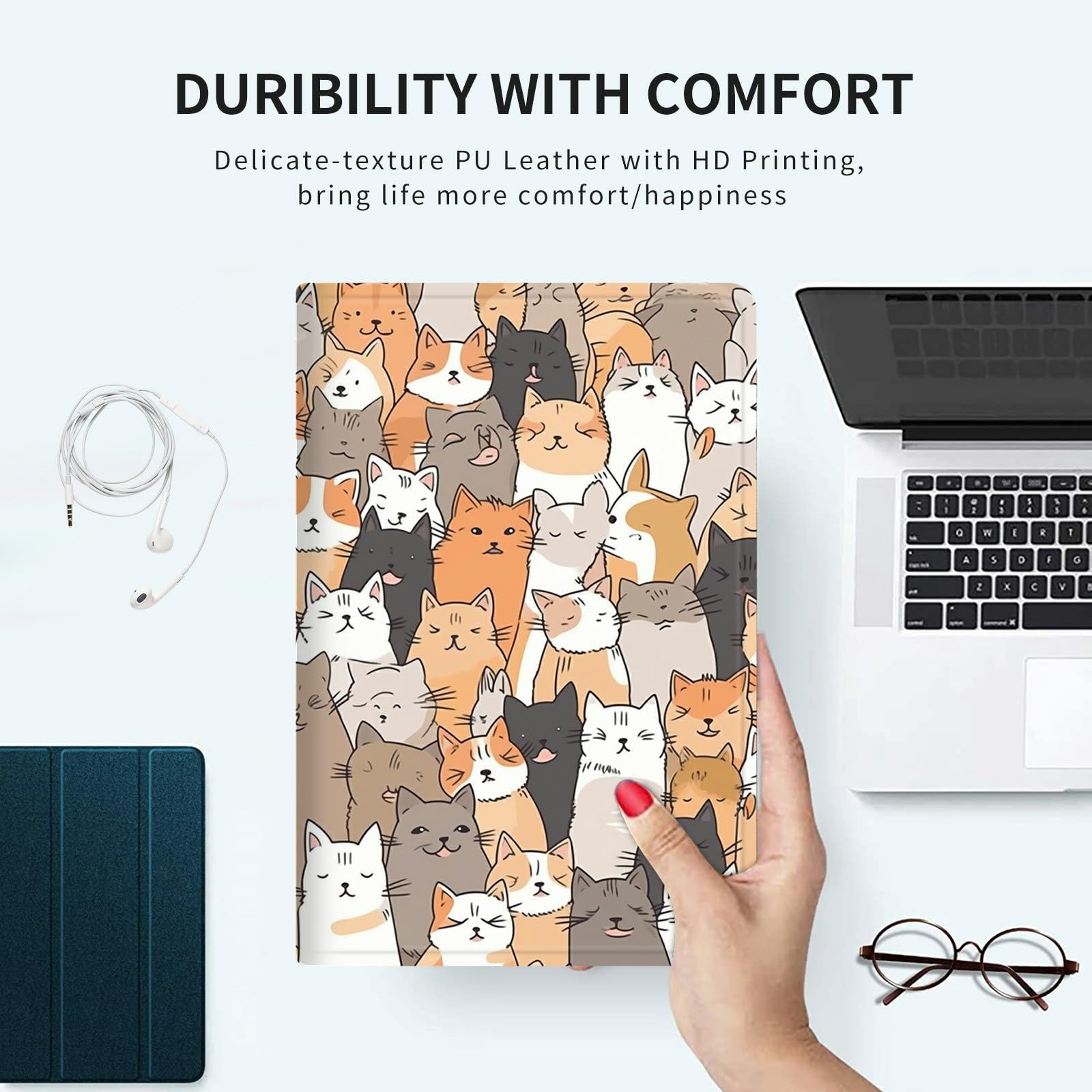 For Kindle Scribe Case For Kindle Scribe 10.2 Inch 2022 Release Pu Leather Slim Lightweight Multiple Angles Stand Smart Cover Wi