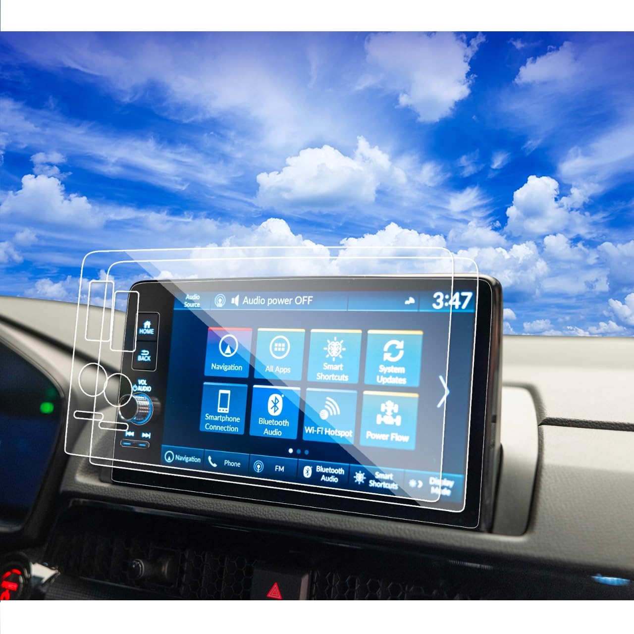 2Pack For 2024 2025 Honda Crv Civic Accessories Screen Protector 9Inch 2023 2024 2025 Cr V Ex L Sport Touring Hybrid 2022 2024 C