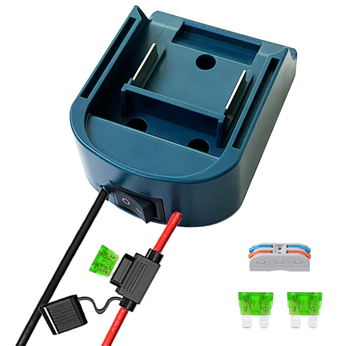 2 Packs Power Wheel Adapter For Makita 18V Battery With Fuse & Wire Terminals, 18V Battery Adapter, Work For Makita Bl1830 Bl184