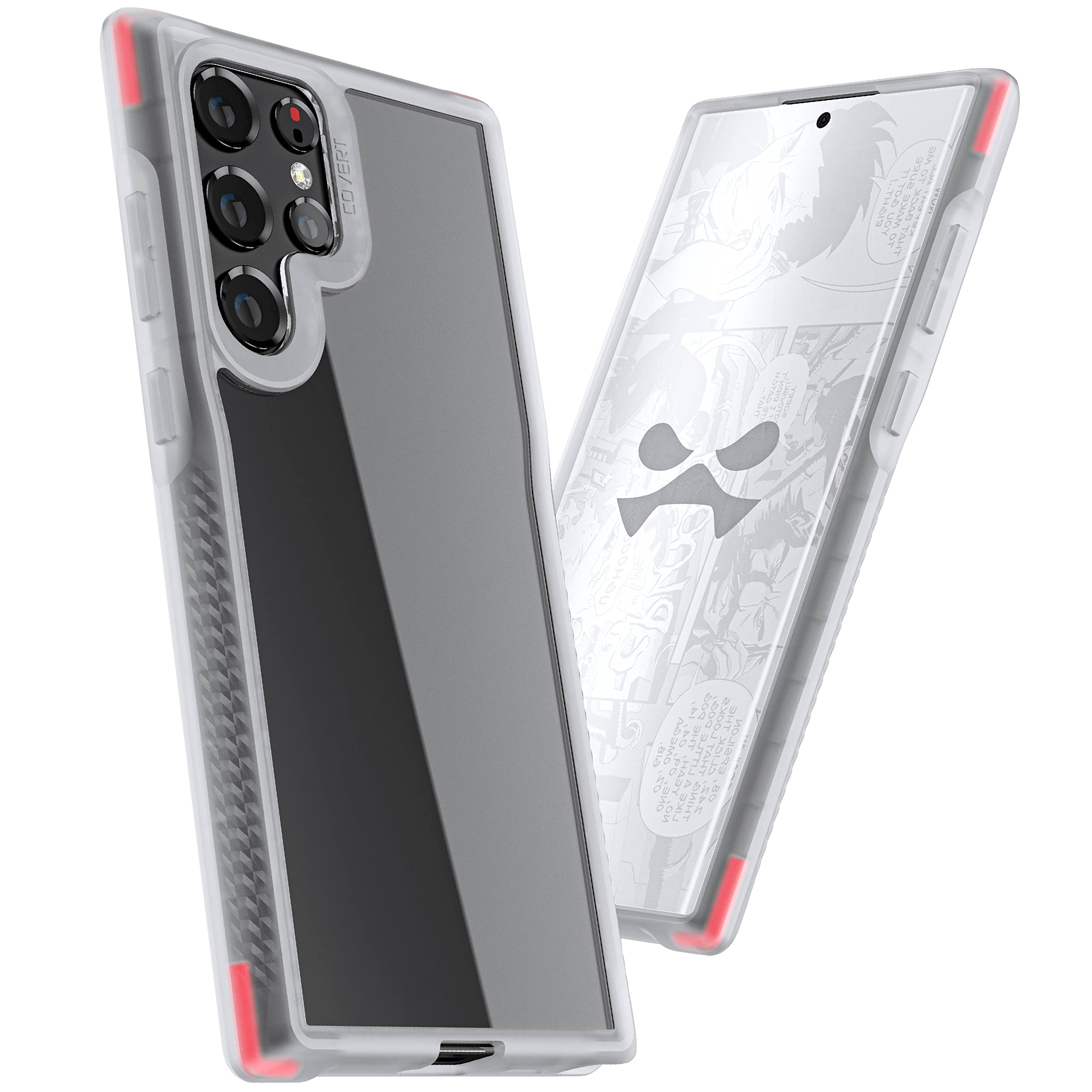 Ghostek Covert Samsung Galaxy S22 Plus Case Clear Shockproof Protective Phone Cover With Shock Absorbent Bumper Wireless Chargin