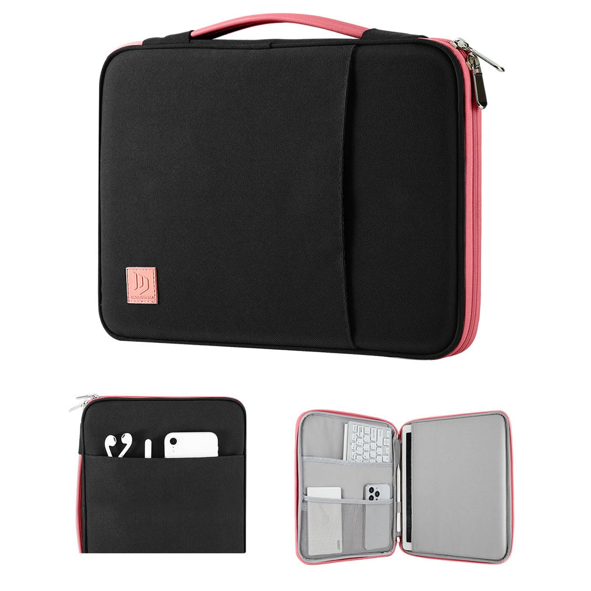Dadanism 9 11'' Tablet Sleeve Organizer Carrying Case With Handle For Ipad 9/8/7Th 10.2, Ipad Pro 11 M4 M2, Ipad Air 11, Ipad Ai