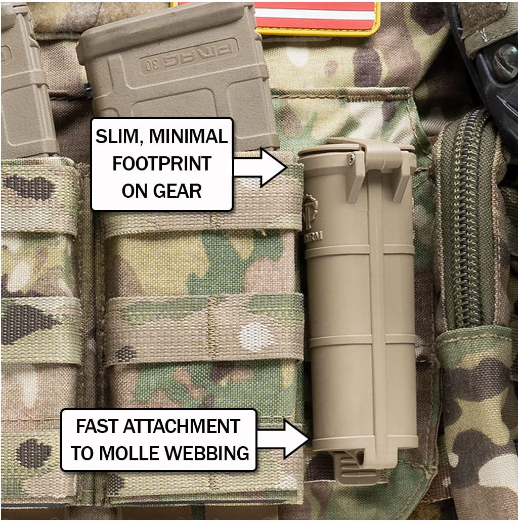 Thyrm Cellvault Xl Battery Storage (Olive Drab) Case For Aa, Aaa, Cr123, 18650 Batteries, Survival Gear, Made In Usa