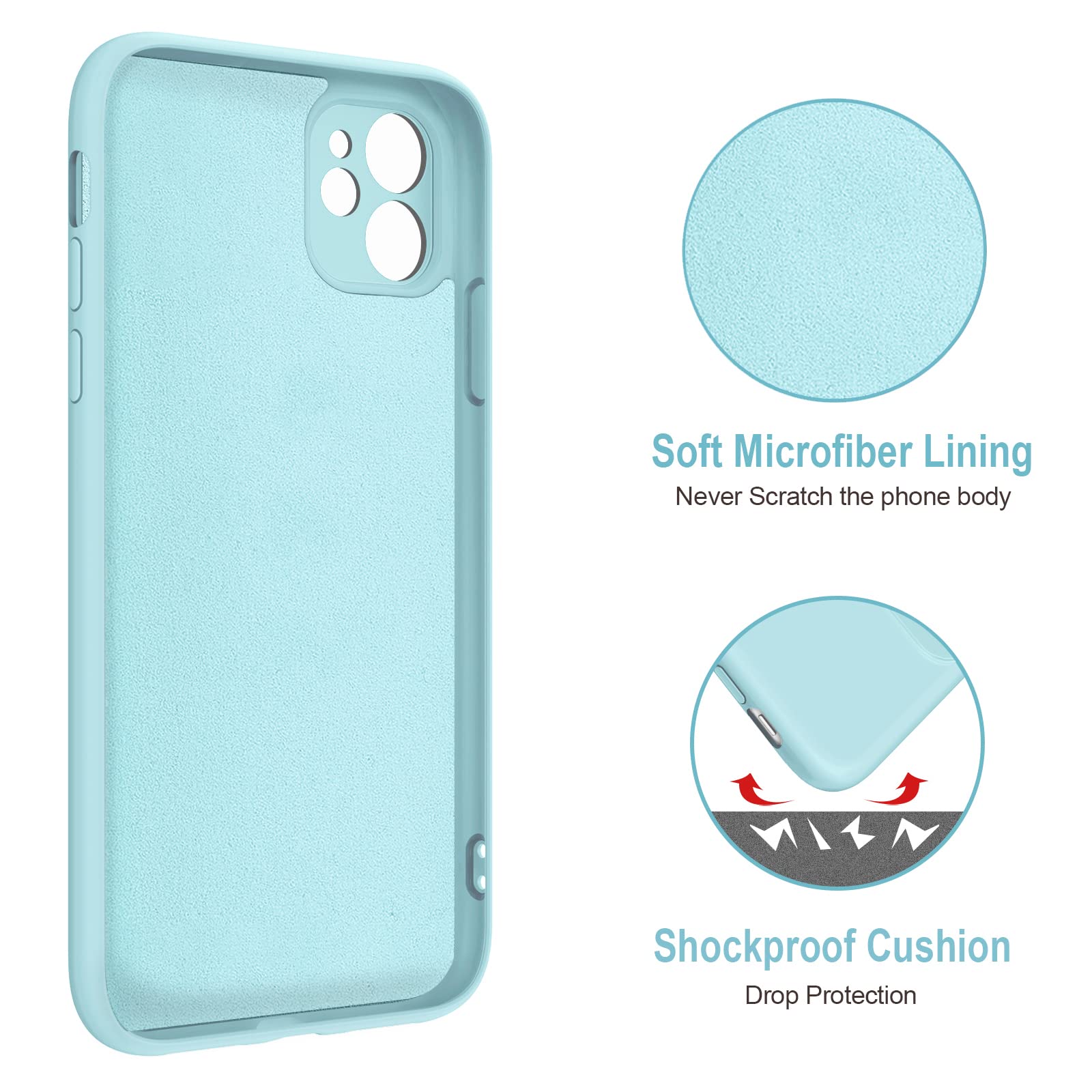 Hython For Iphone 11 Case With Ring Stand [360 Rotatable Ring Holder Magnetic Kickstand] [Support Car Mount] Slim Shockproof Sof