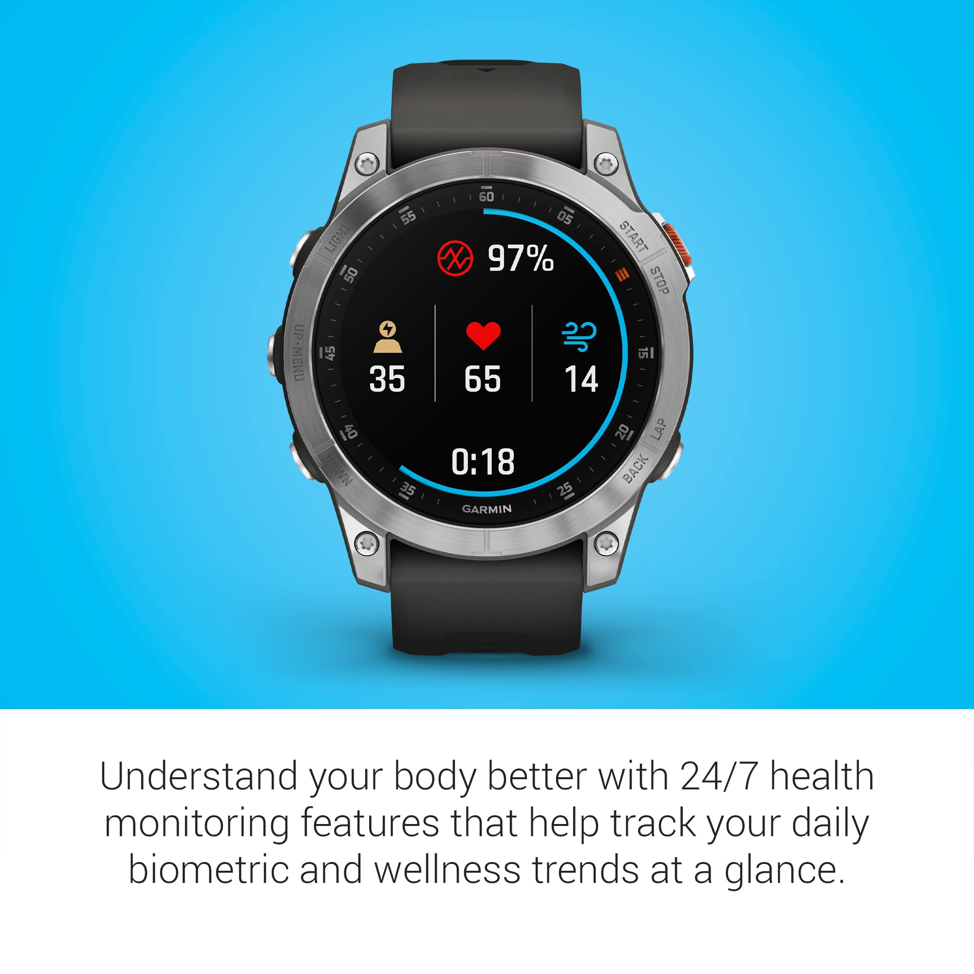 Garmin Epix Gen 2, Premium Active Smartwatch, Touchscreen Amoled Display, Adventure Watch With Advanced Features, Slate Steel