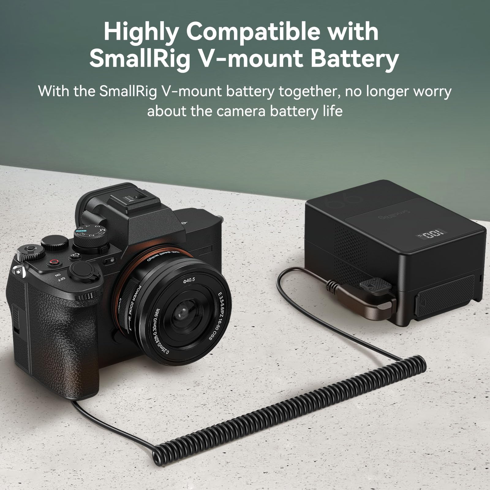 Smallrig D-Tap To Np-Fz100 Dummy Battery, Np-Fz100 Power Cable For Sony A7 Iii, A7 Iv, A7S Iii, A7R Iii, A7R Iv, A7R V, A7C, A7C