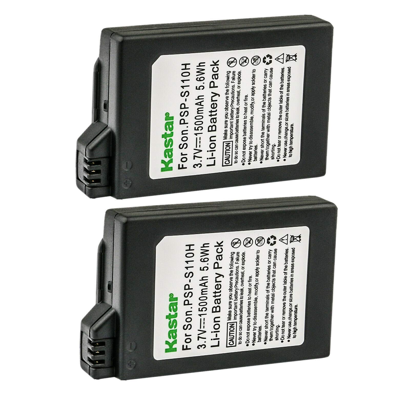Kastar 2-Pack PSP-110H Battery Replacement for Sony PSP-110 PSP110 Battery, Sony PSP-1000, PSP-1000G1, PSP-1000G1W, PSP-1000K, P